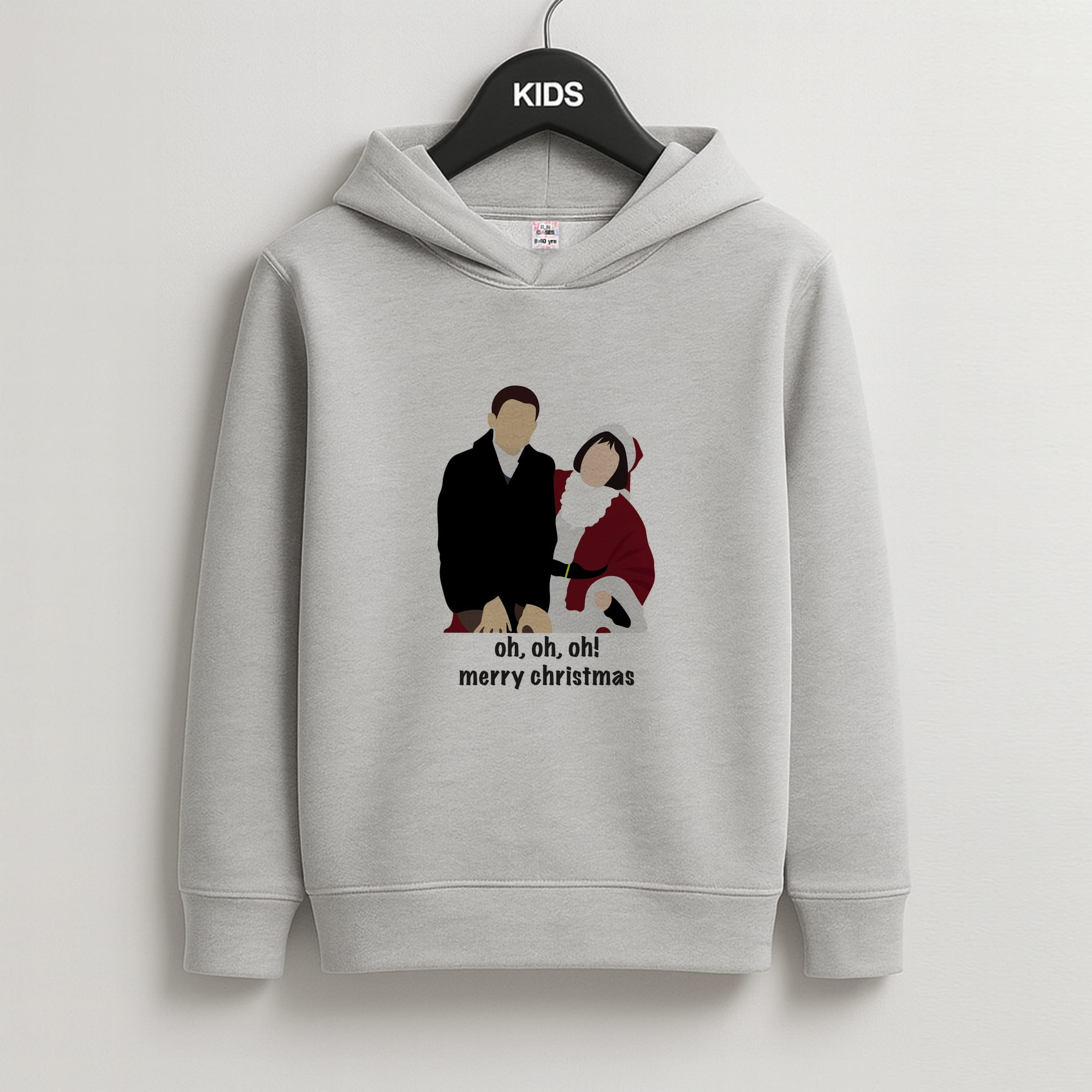 Oh Oh Oh - Gaving And Stacey Kids Grey Hoodie