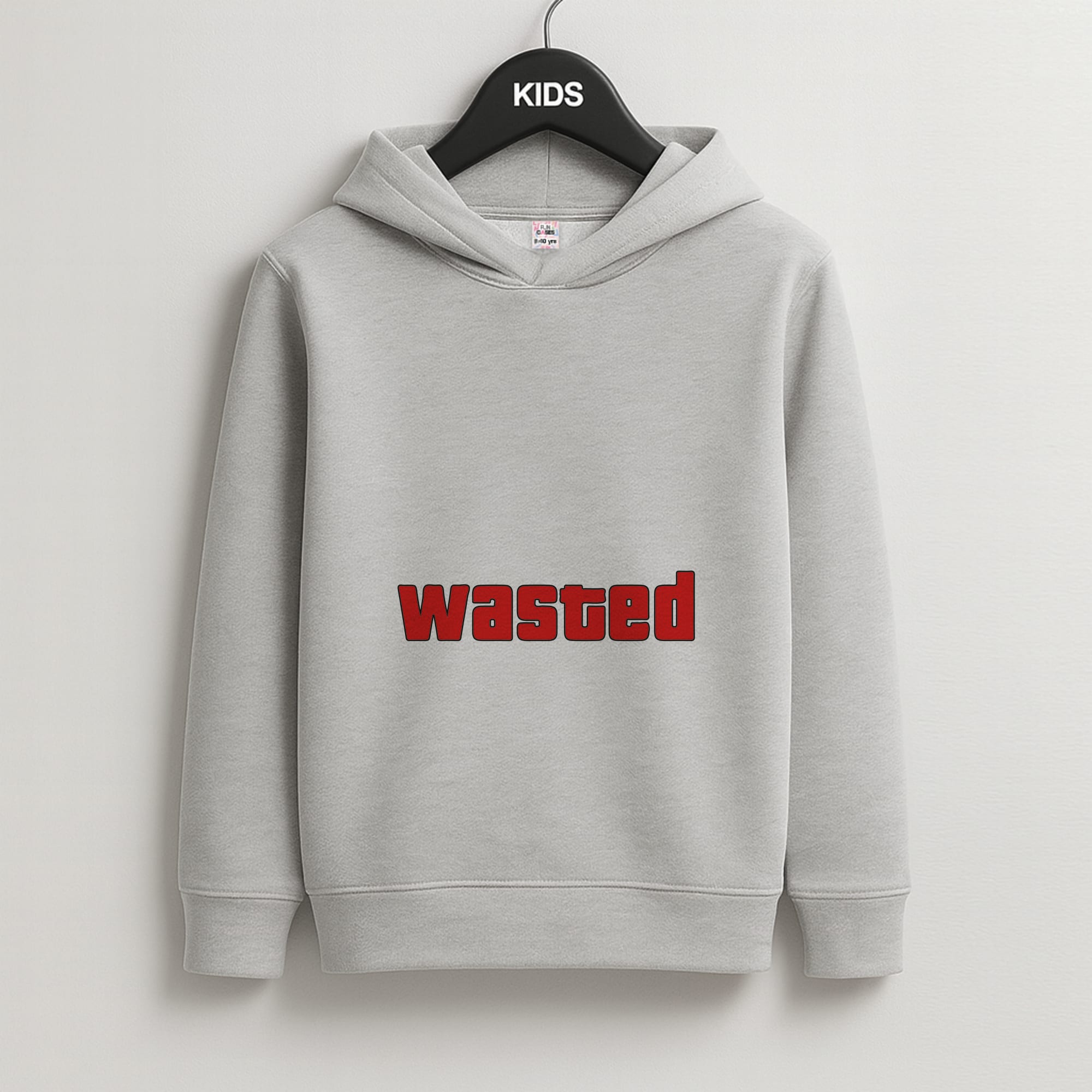 Wasted - Video Game Kids Grey Hoodie