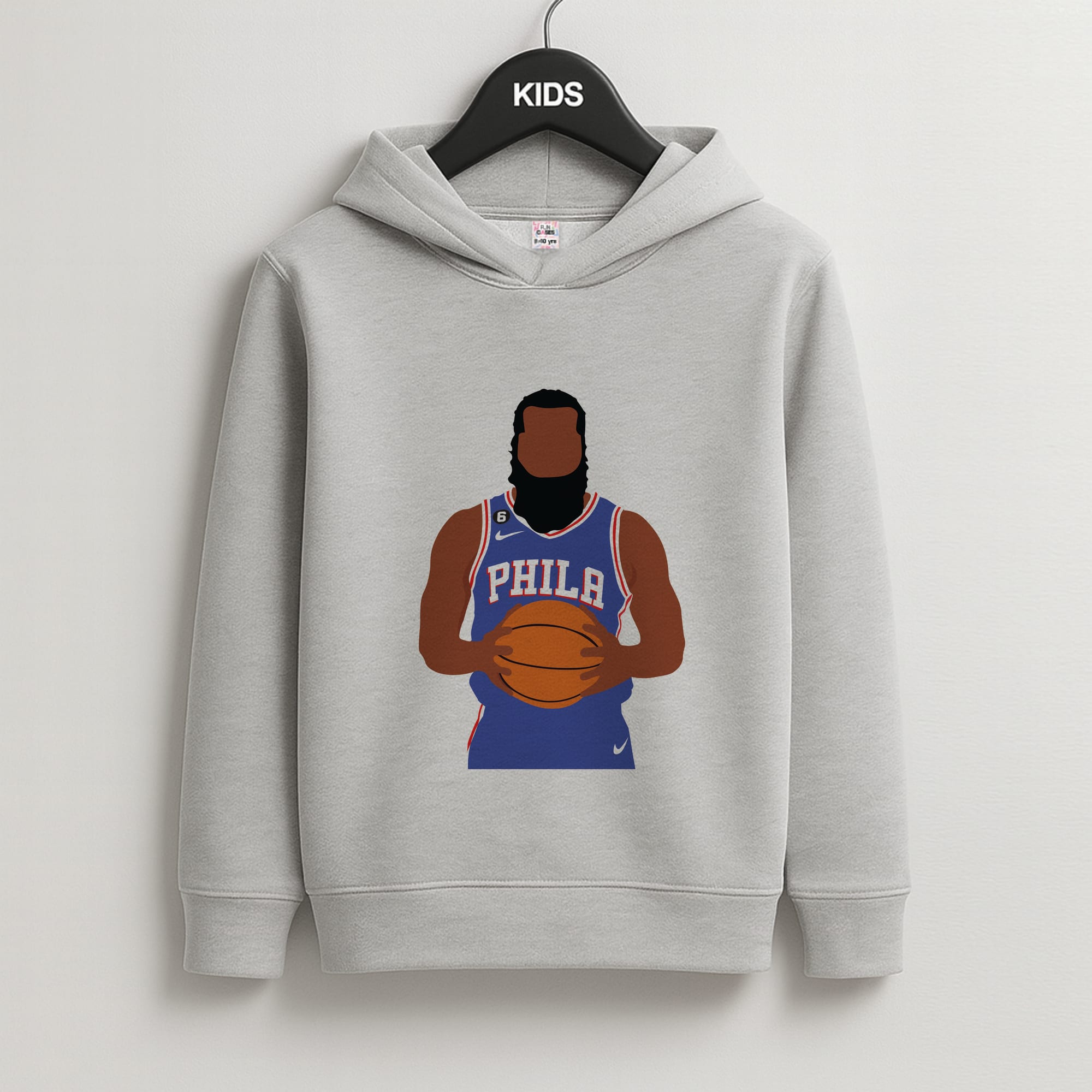 Harden - Basketball Kids Grey Hoodie