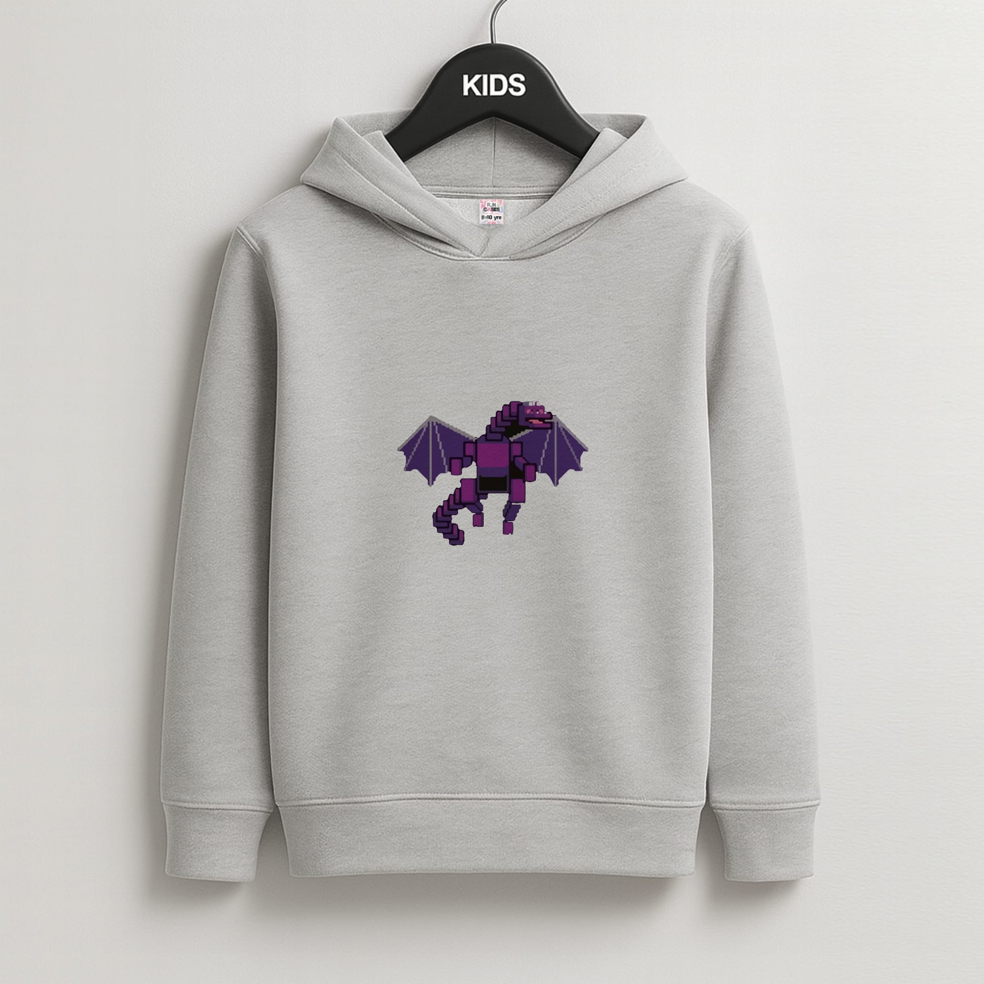 Ender Dragon Kids Grey Hoodie
