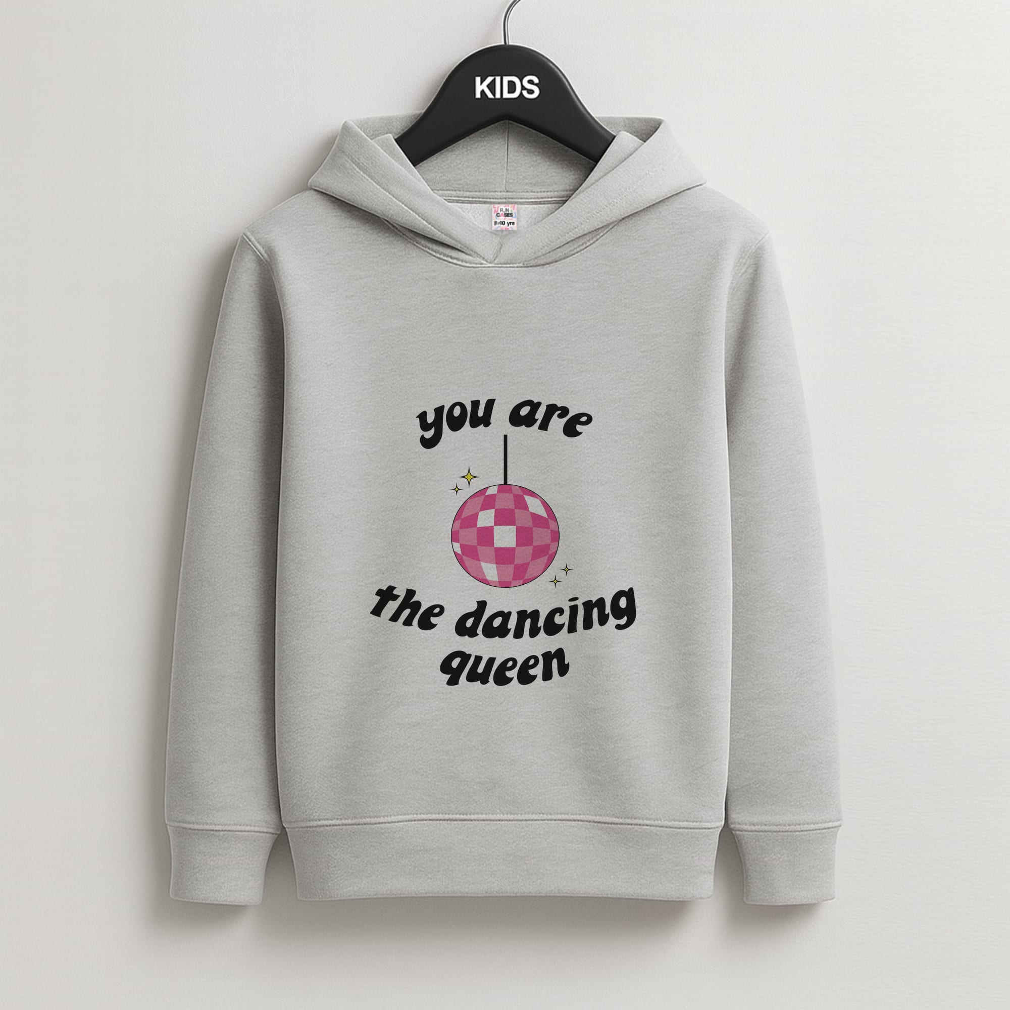 Dancing Queen Kids Grey Hoodie