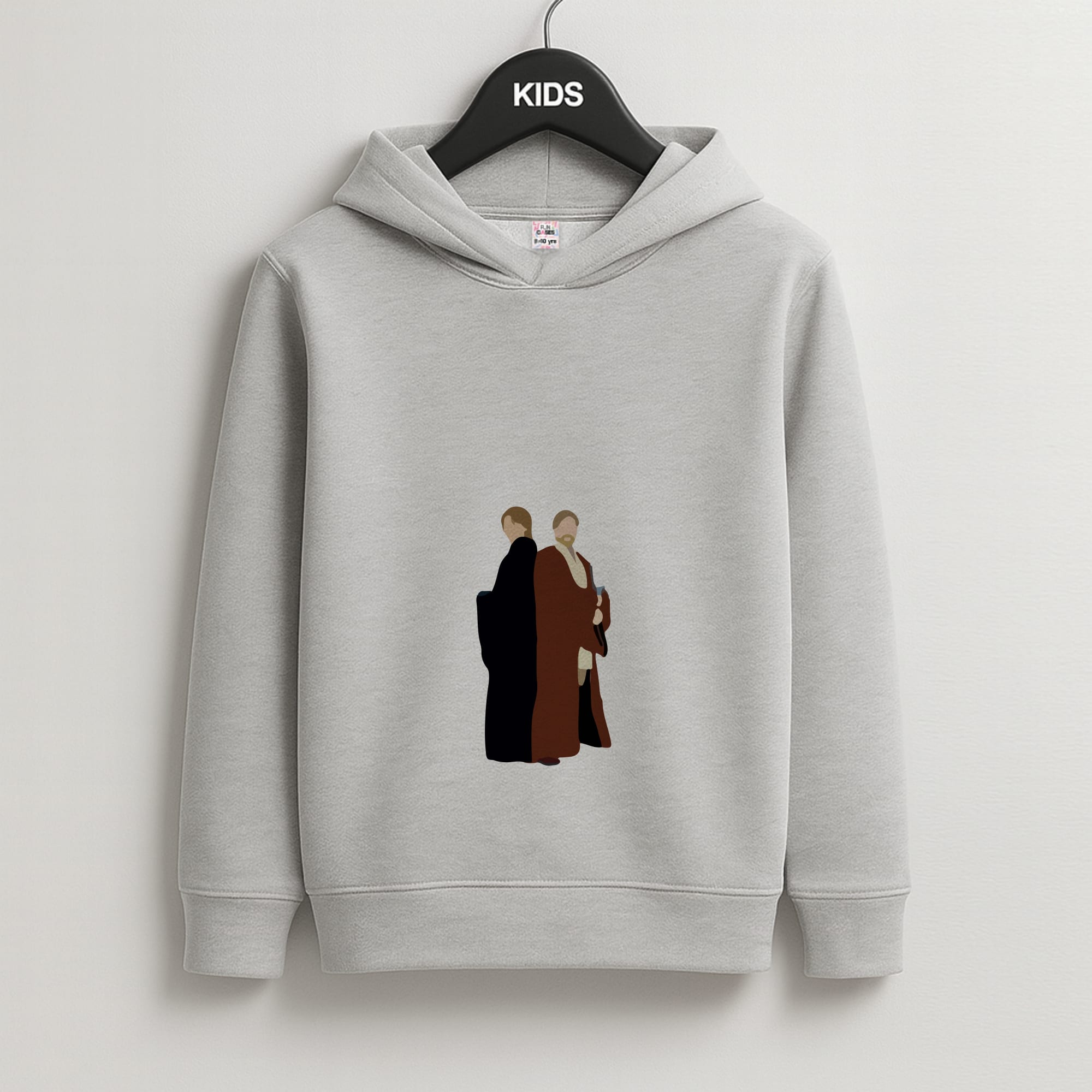 Skywalker and Kenobi Kids Grey Hoodie