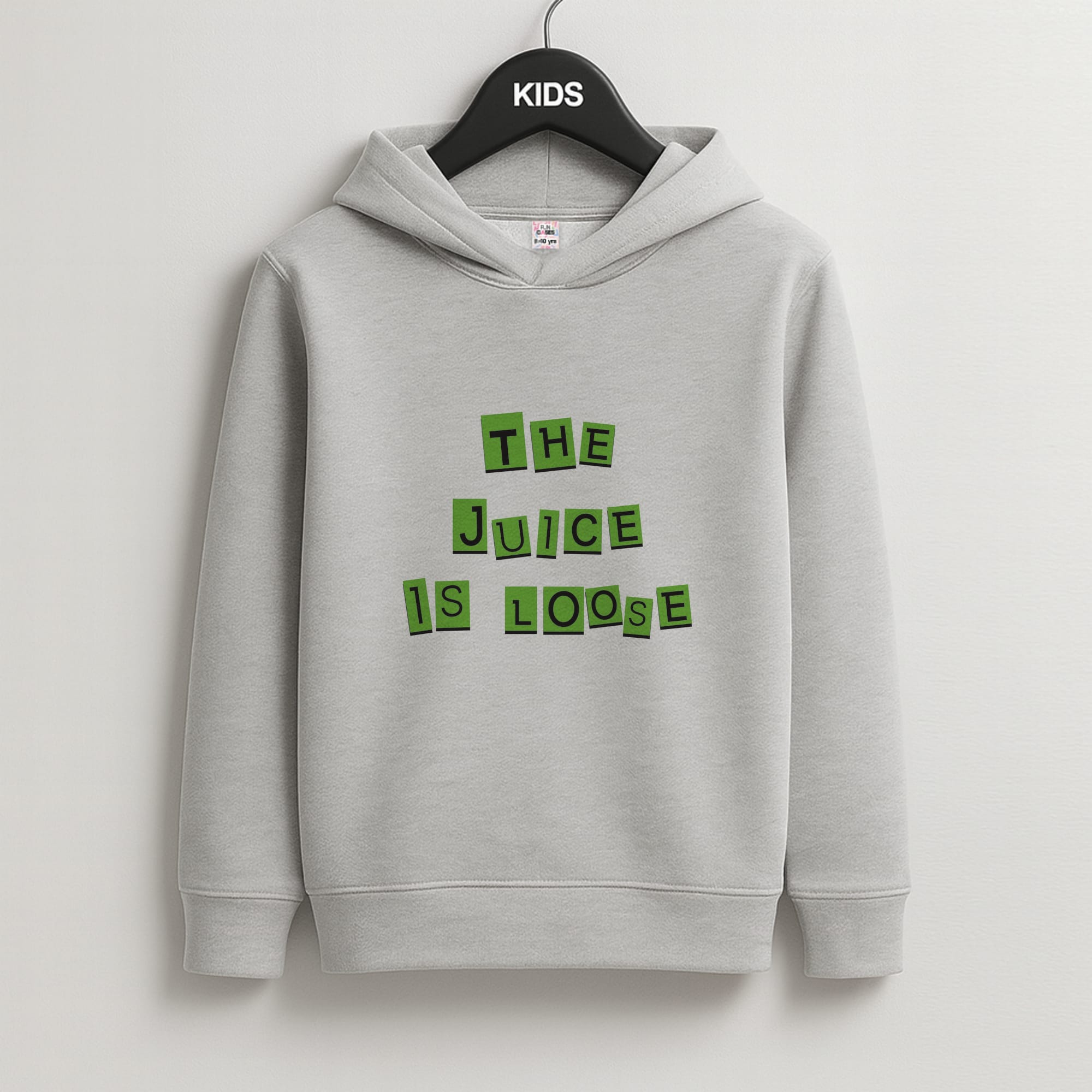 The Juice Is Loose Kids Grey Hoodie