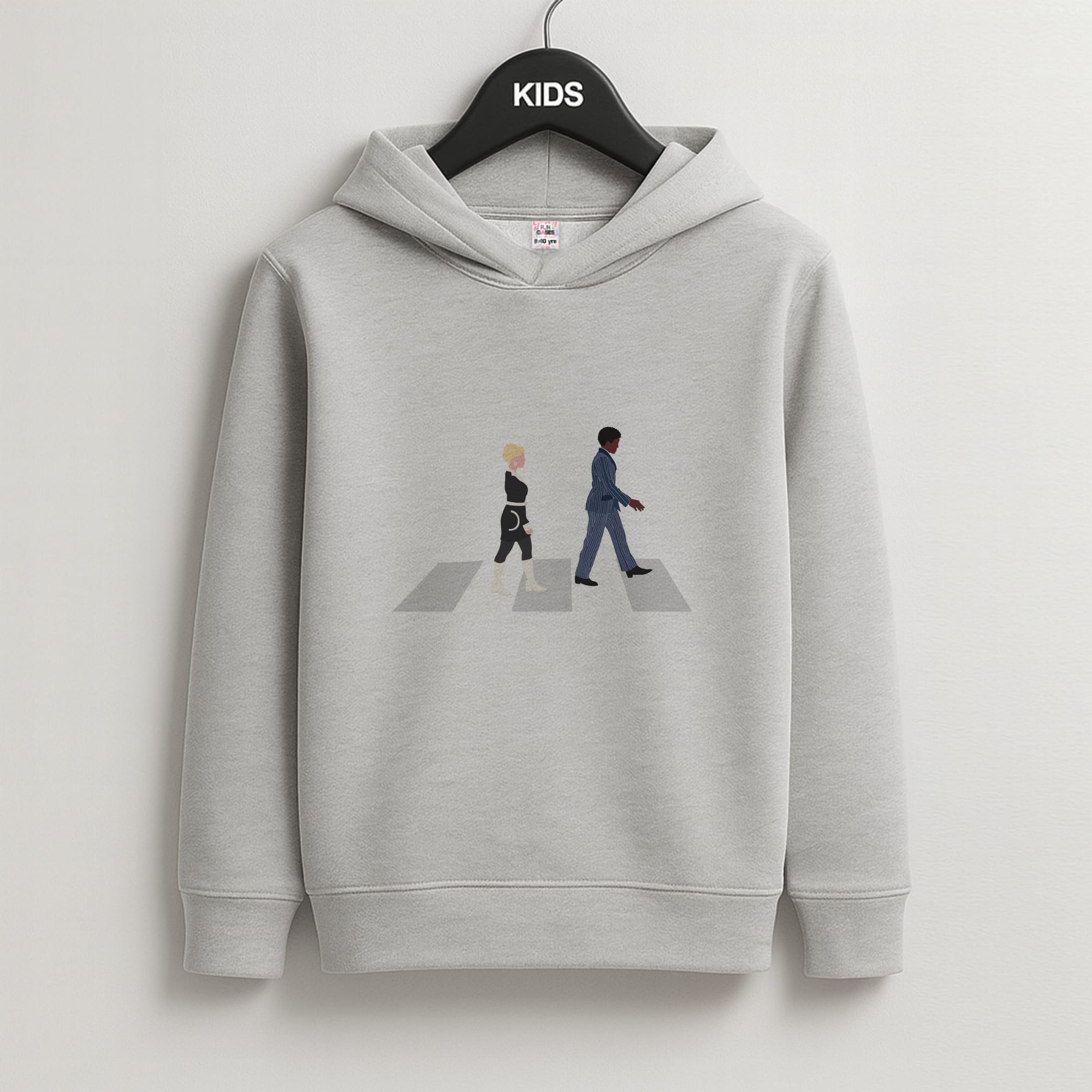 Music Walk - Doctor Who Kids Grey Hoodie