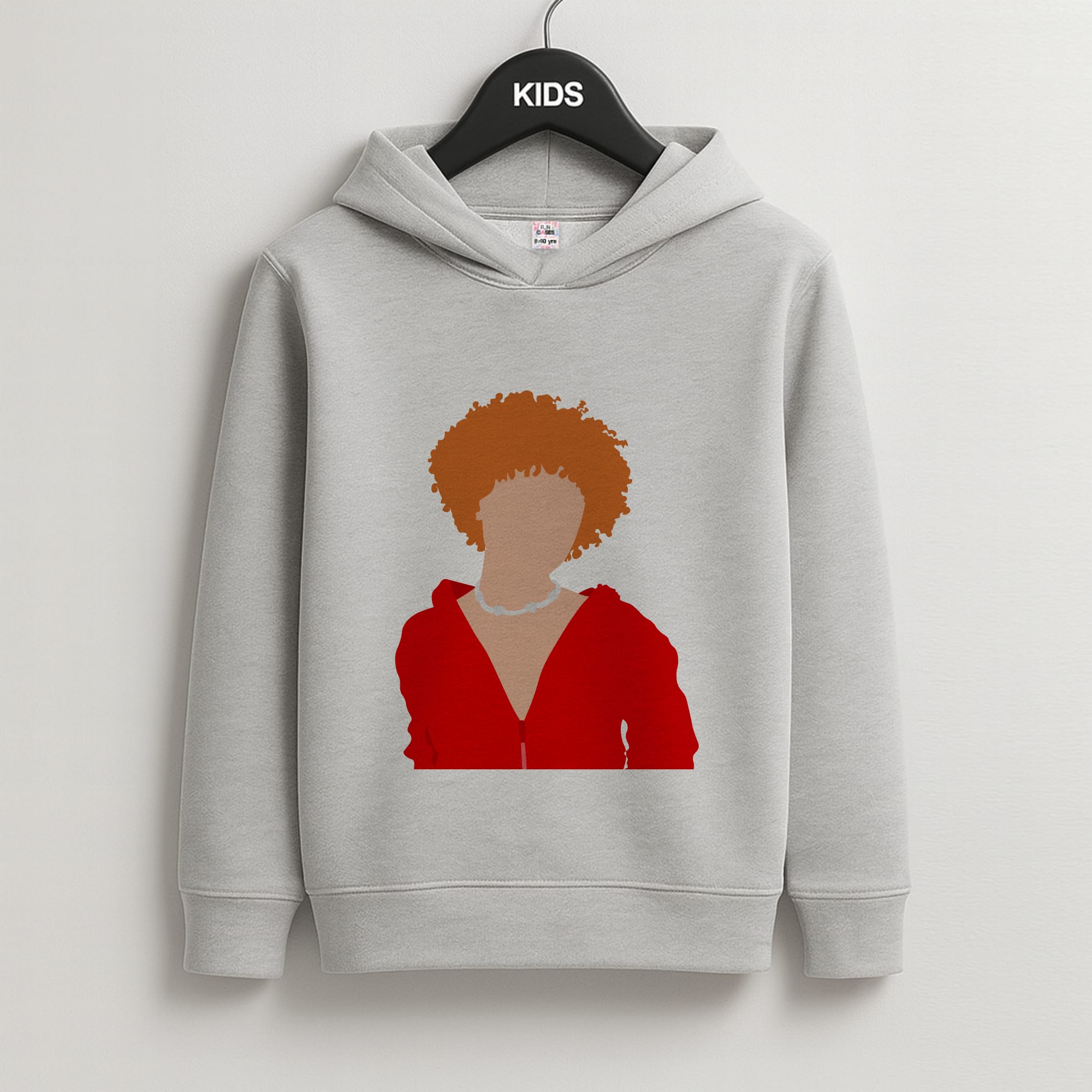 Red Grey Hoodie - Ice Spice Kids Grey Hoodie