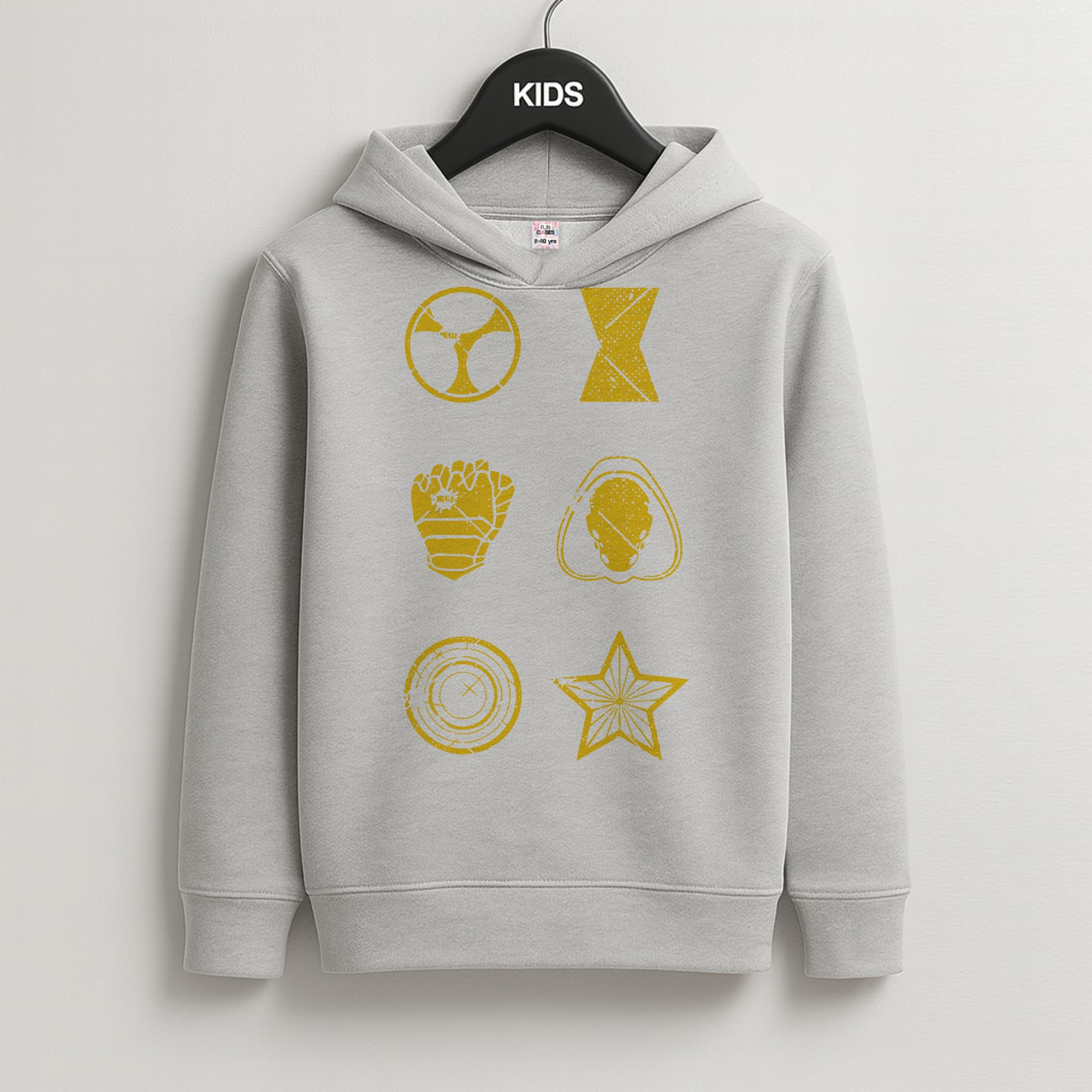 Antihero Symbols Kids Grey Hoodie