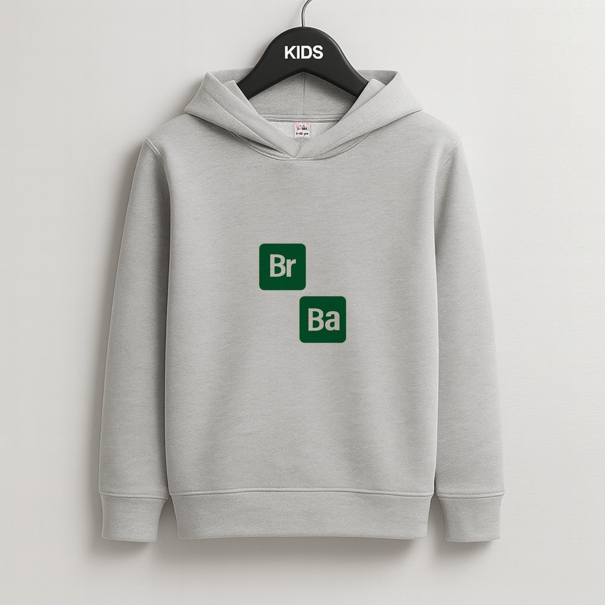 Periodic Table Kids Grey Hoodie