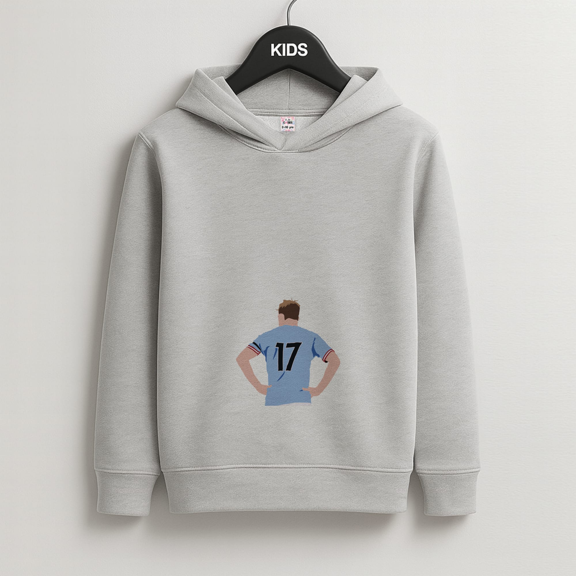 De Bruyne - Football Kids Grey Hoodie