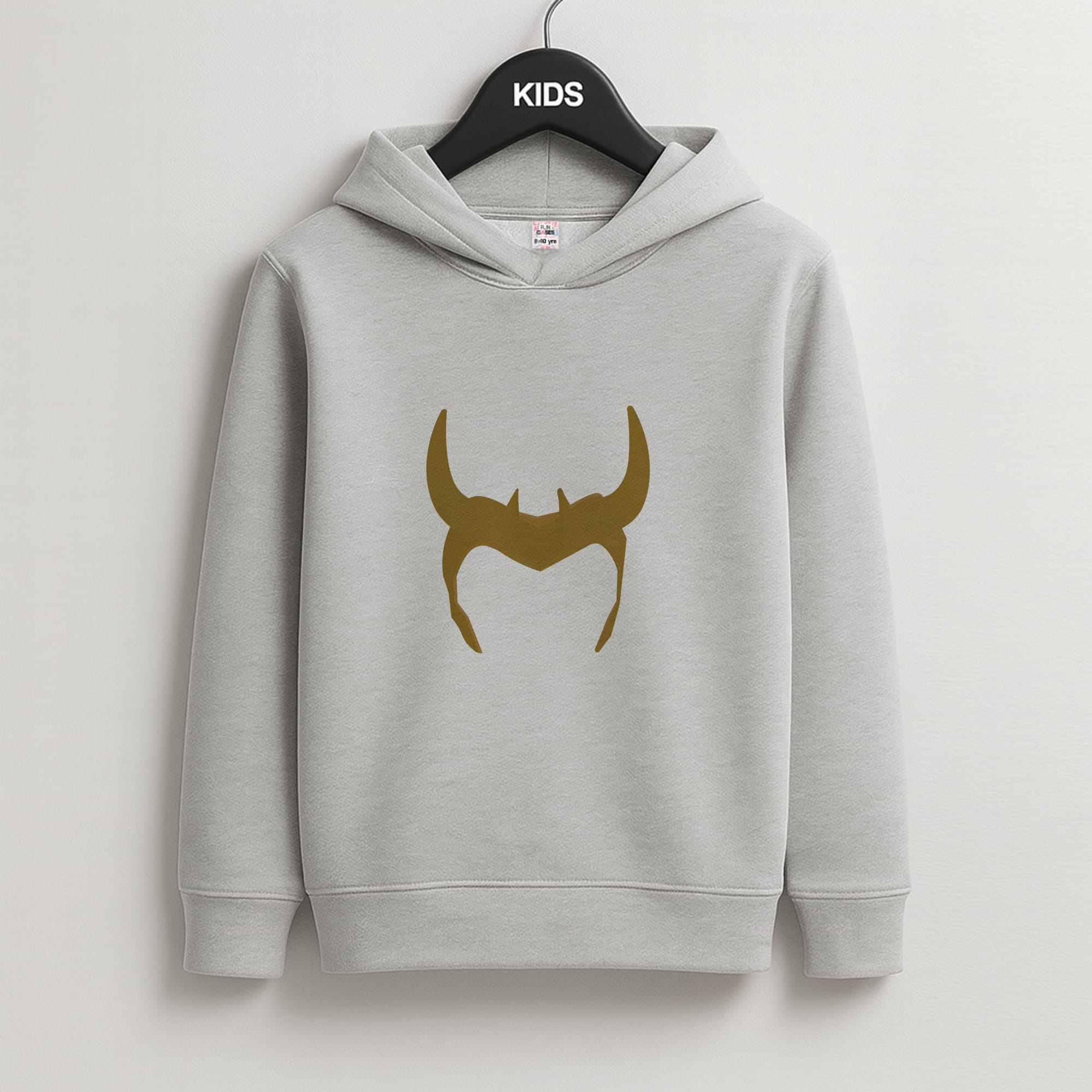 The Horned Helmet Kids Grey Hoodie