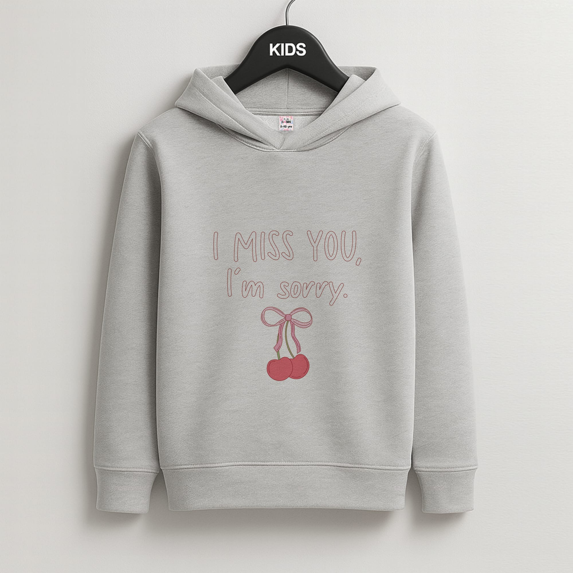 I Miss You , I'm Sorry - Abrams Kids Grey Hoodie