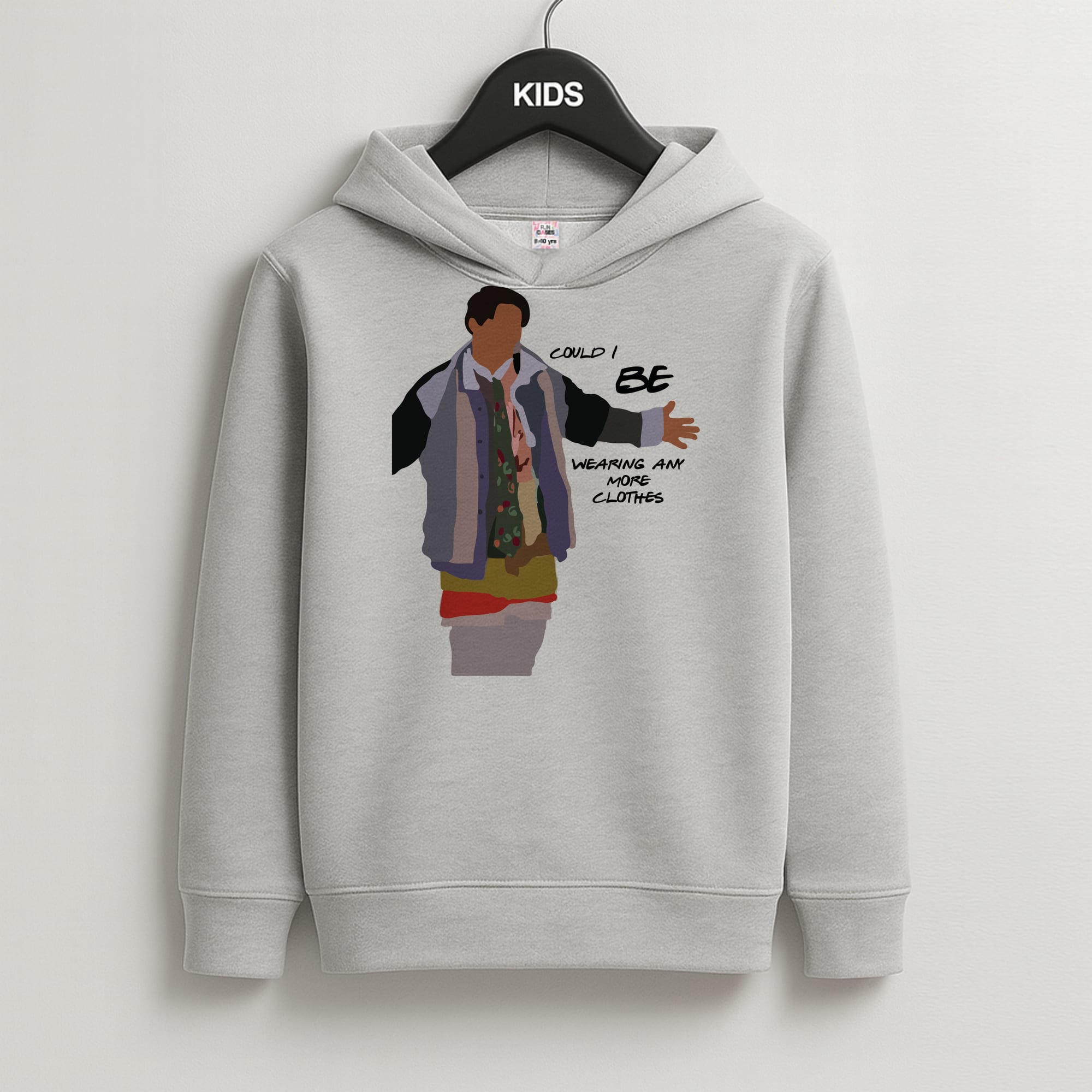 Could I Be Wearing Any More Clothes Kids Hoodie