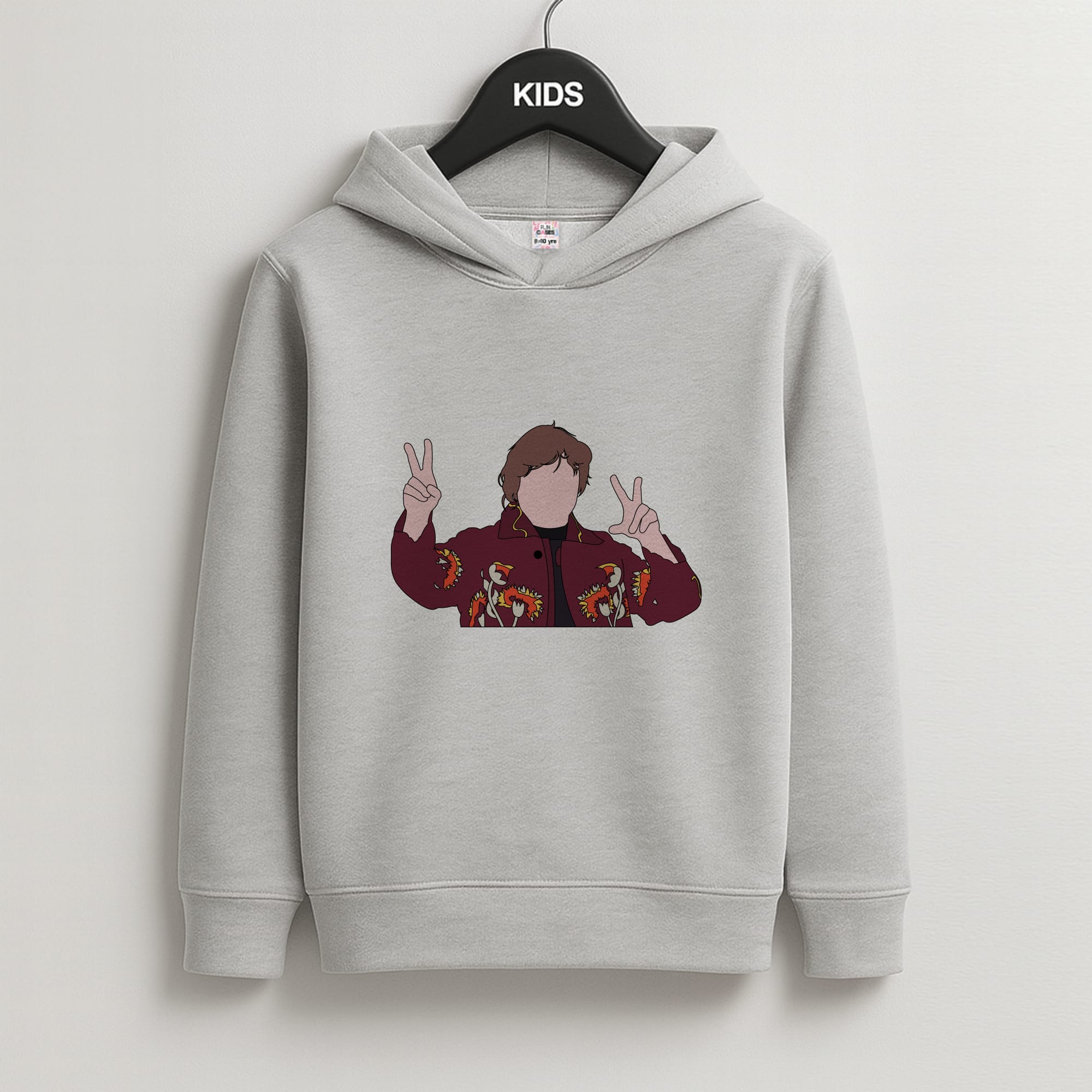 Peace Out Kids Grey Hoodie