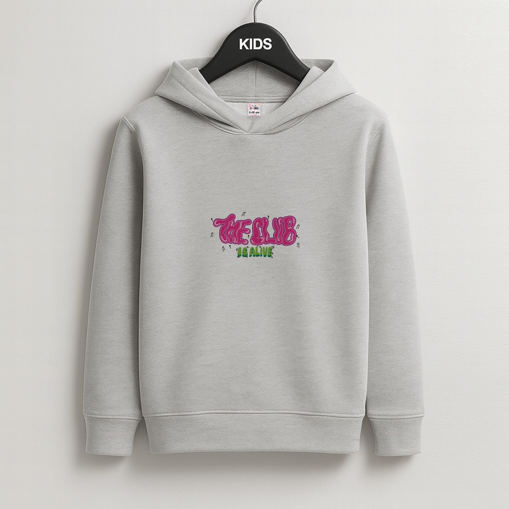 The club is alive Kids Grey Hoodie