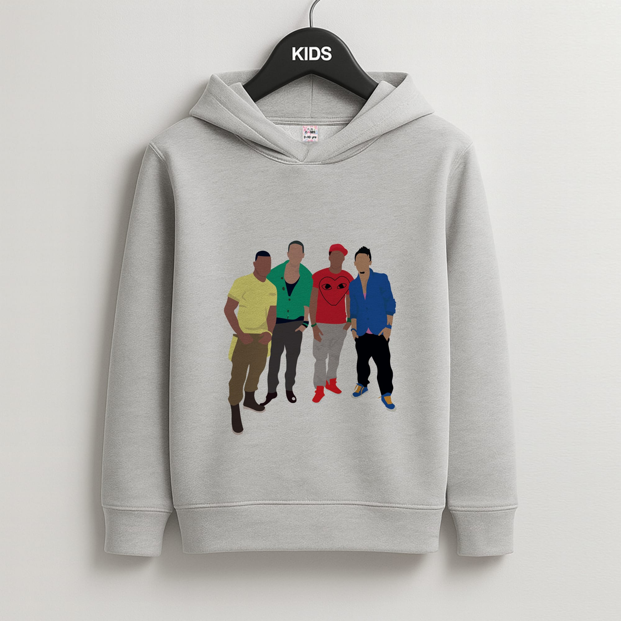 Members Purple Kids Grey Hoodie