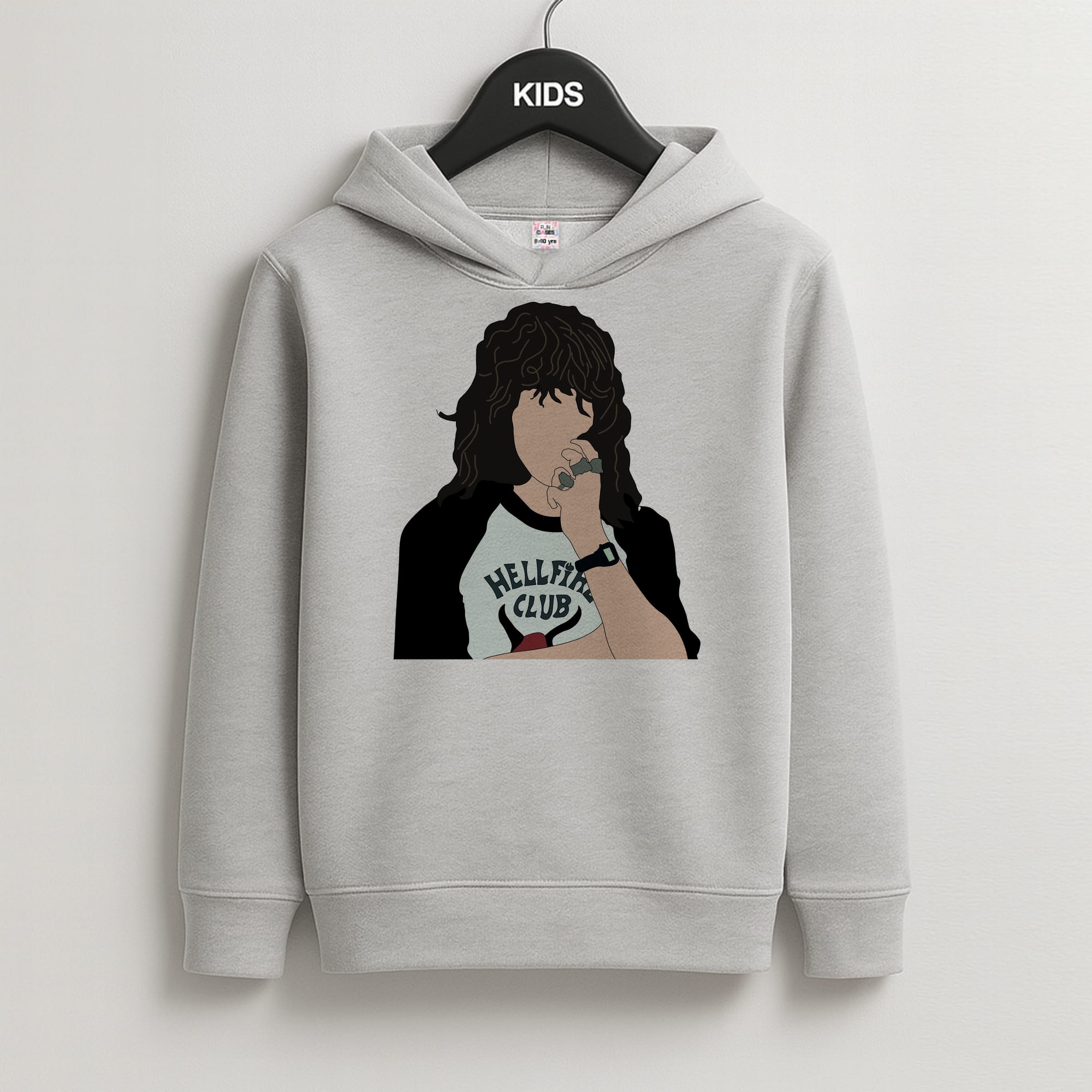 Eddie Munson Hellfire Kids Hoodie
