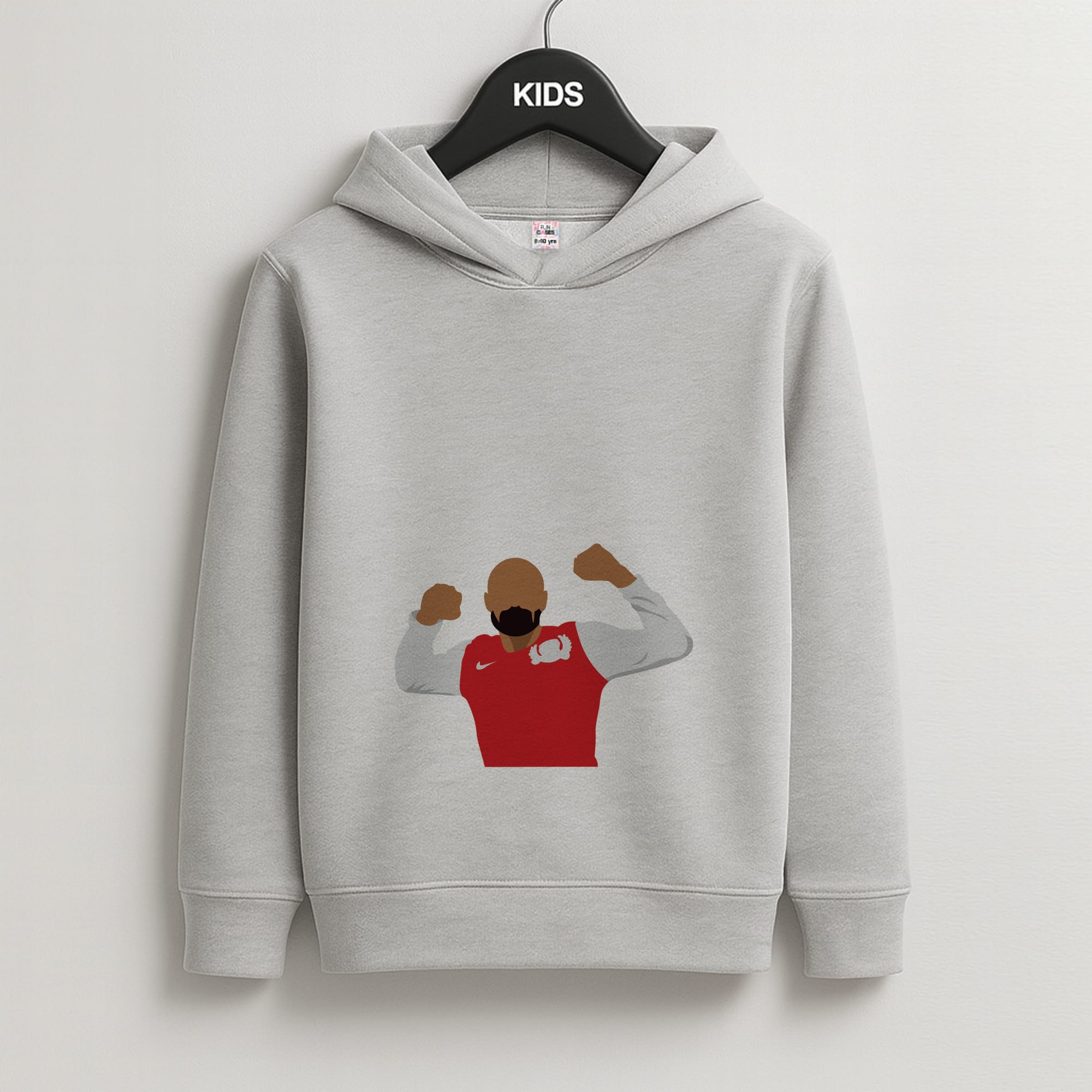 Henry - Football Kids Grey Hoodie