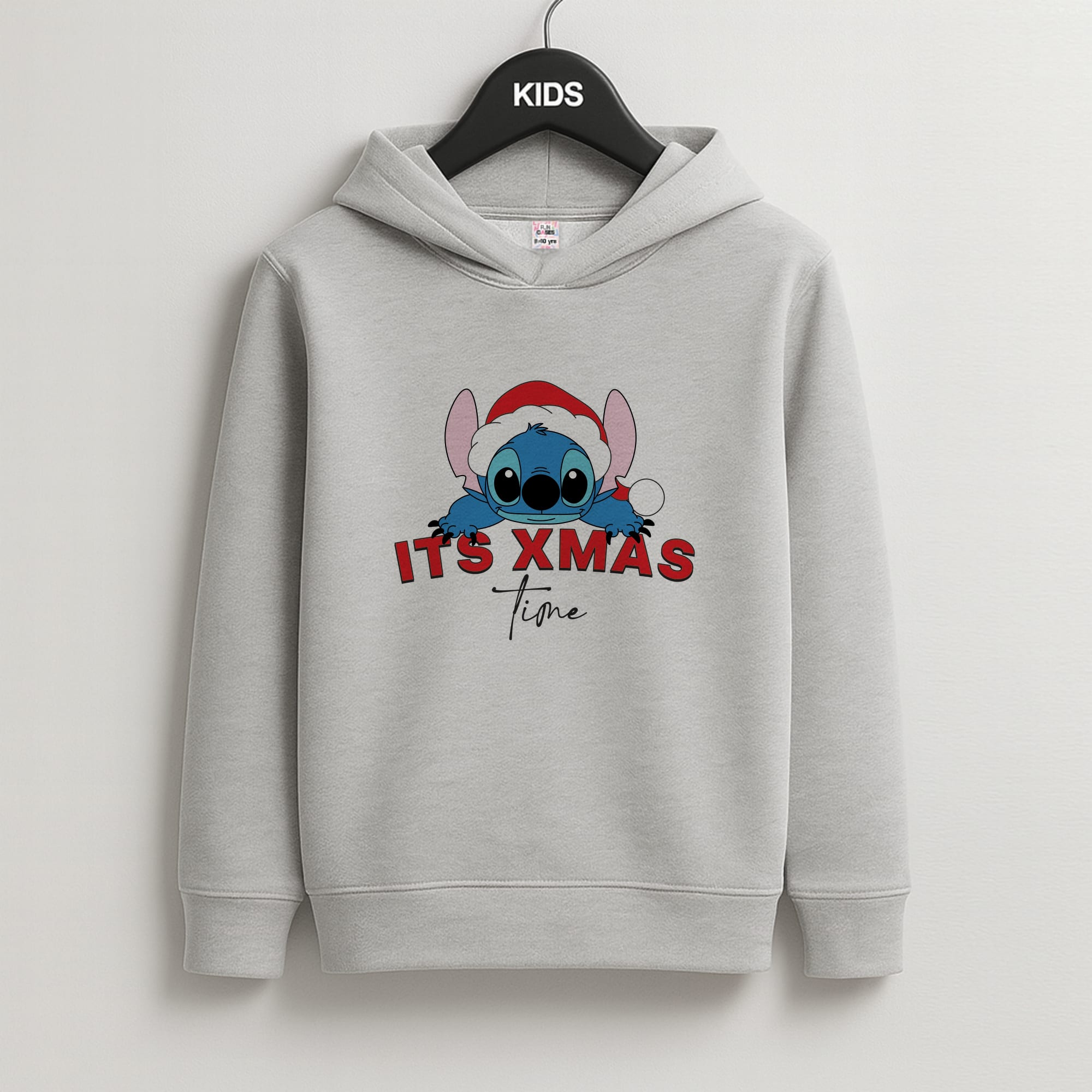 It's Xmas Time Kids Grey Hoodie