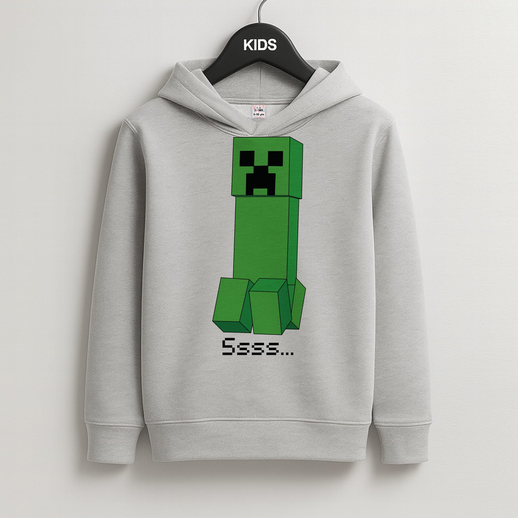 Creeper Standing Kids Grey Hoodie