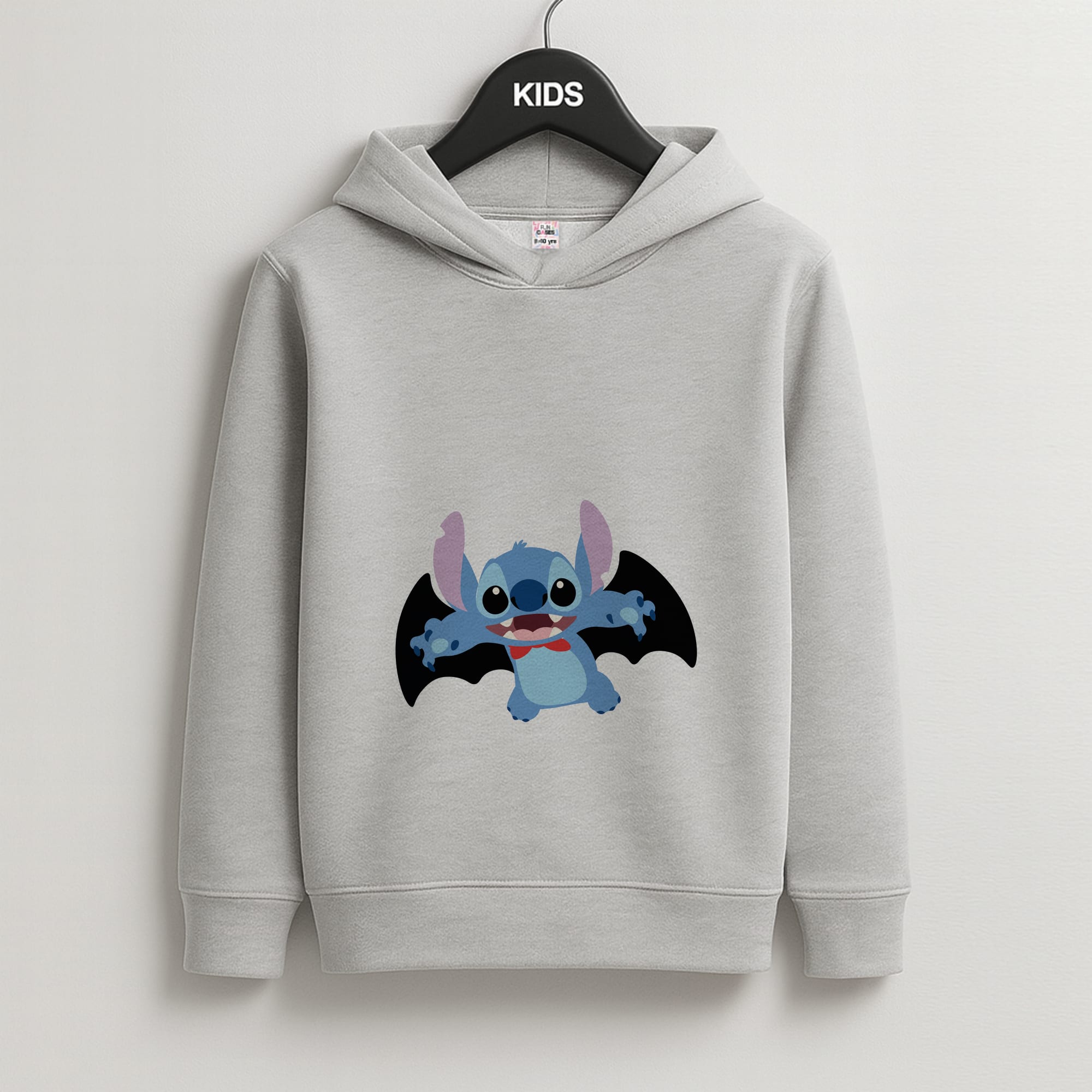 Vampire Alien Blue Halloween Kids Grey Hoodie