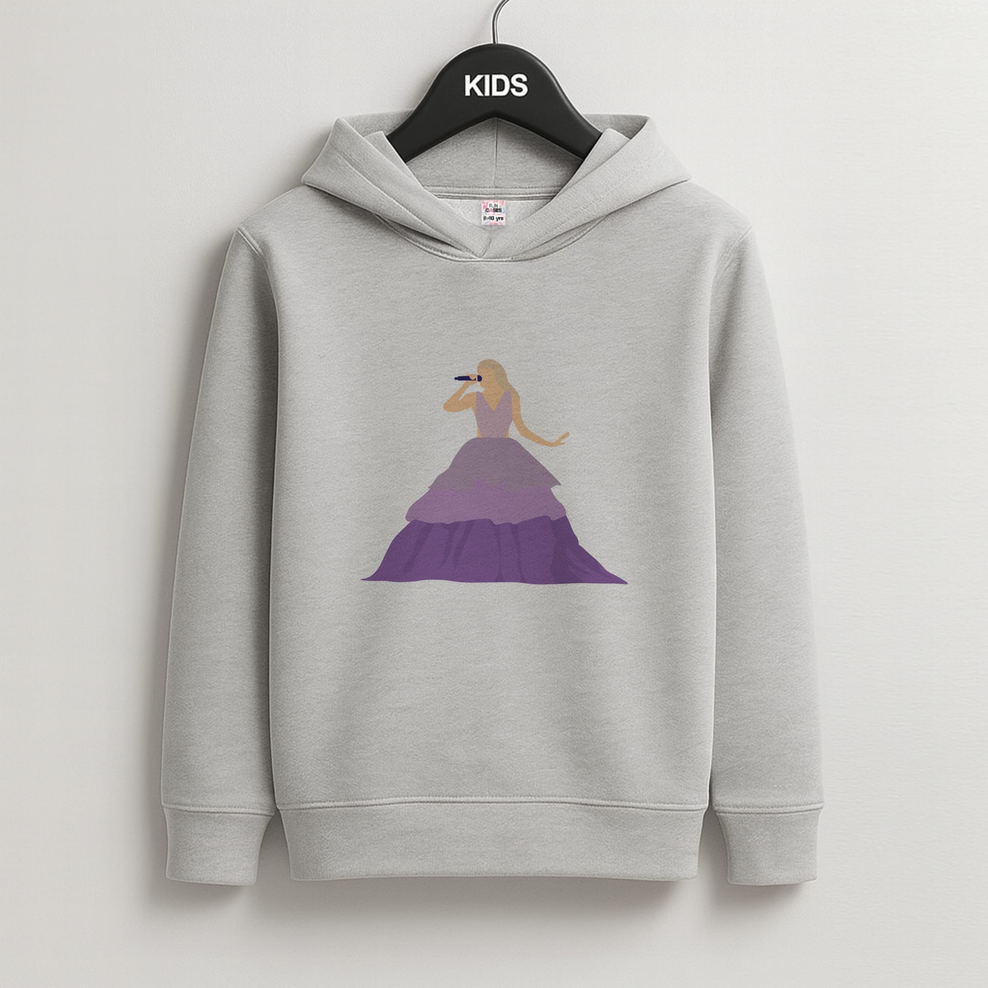 Purple Dress - Taylor Kids Grey Hoodie