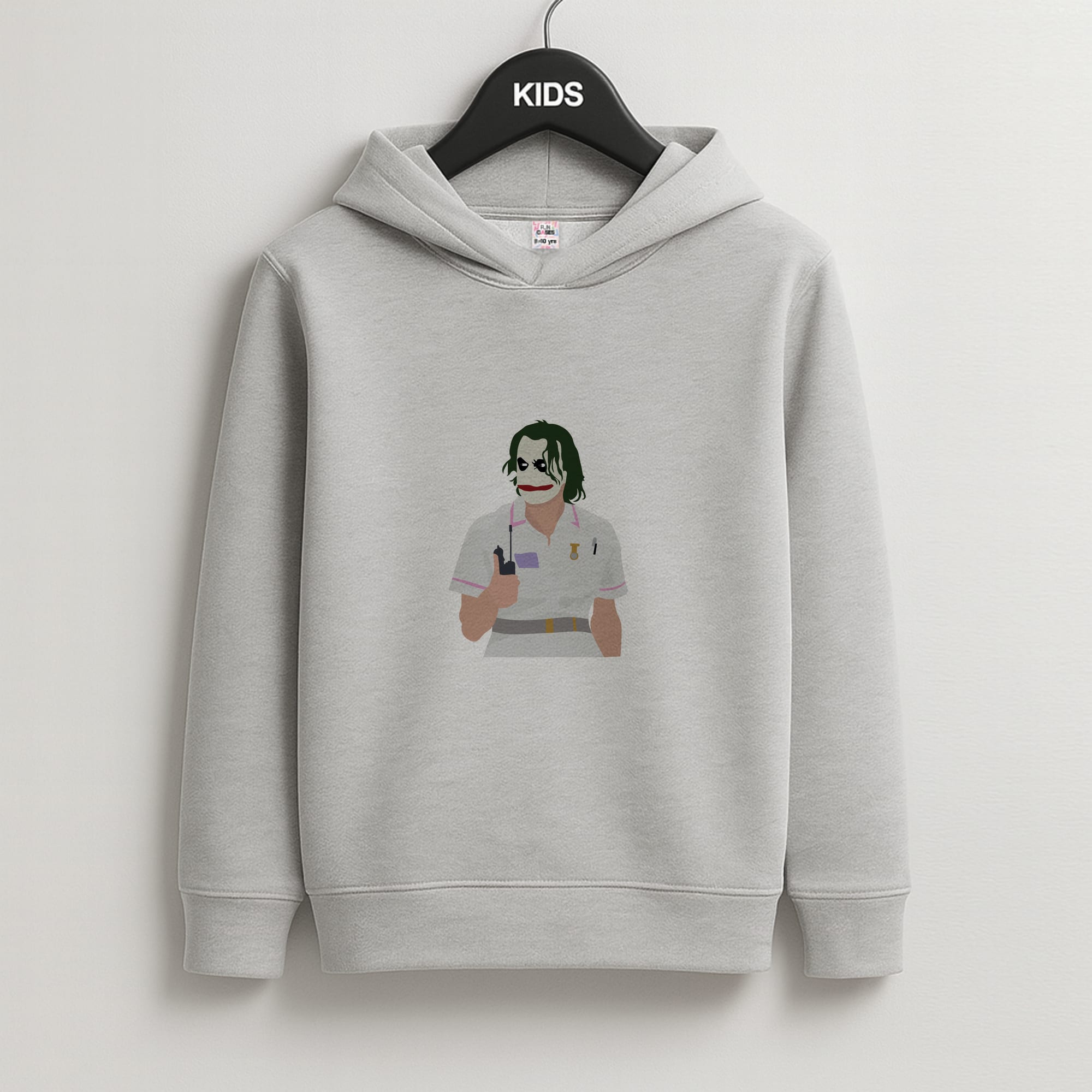Nurse Joker Kids Grey Hoodie