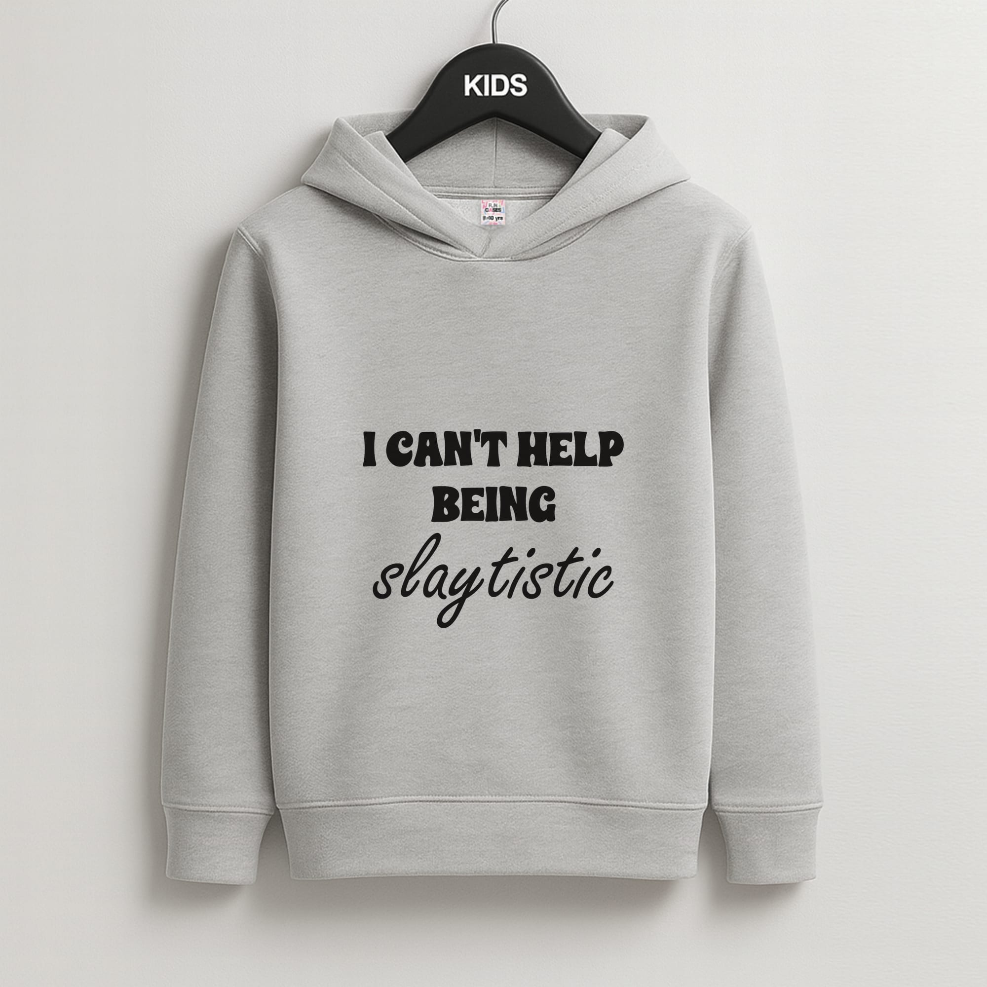 I Can't Help Being Slaytistic - TikTok Trends Kids Grey Hoodie