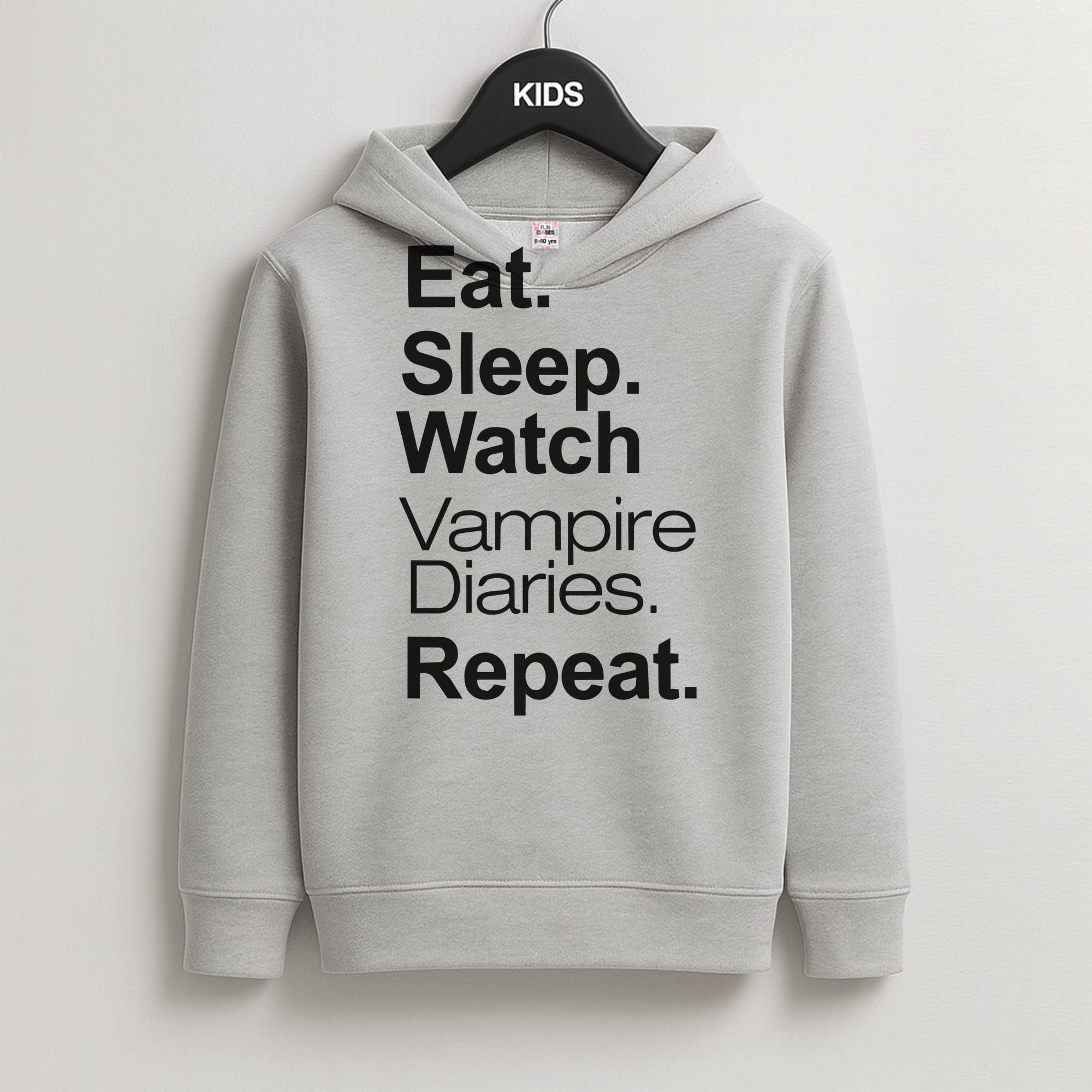 Eat Sleep Watch VPD Repeat Kids Hoodie
