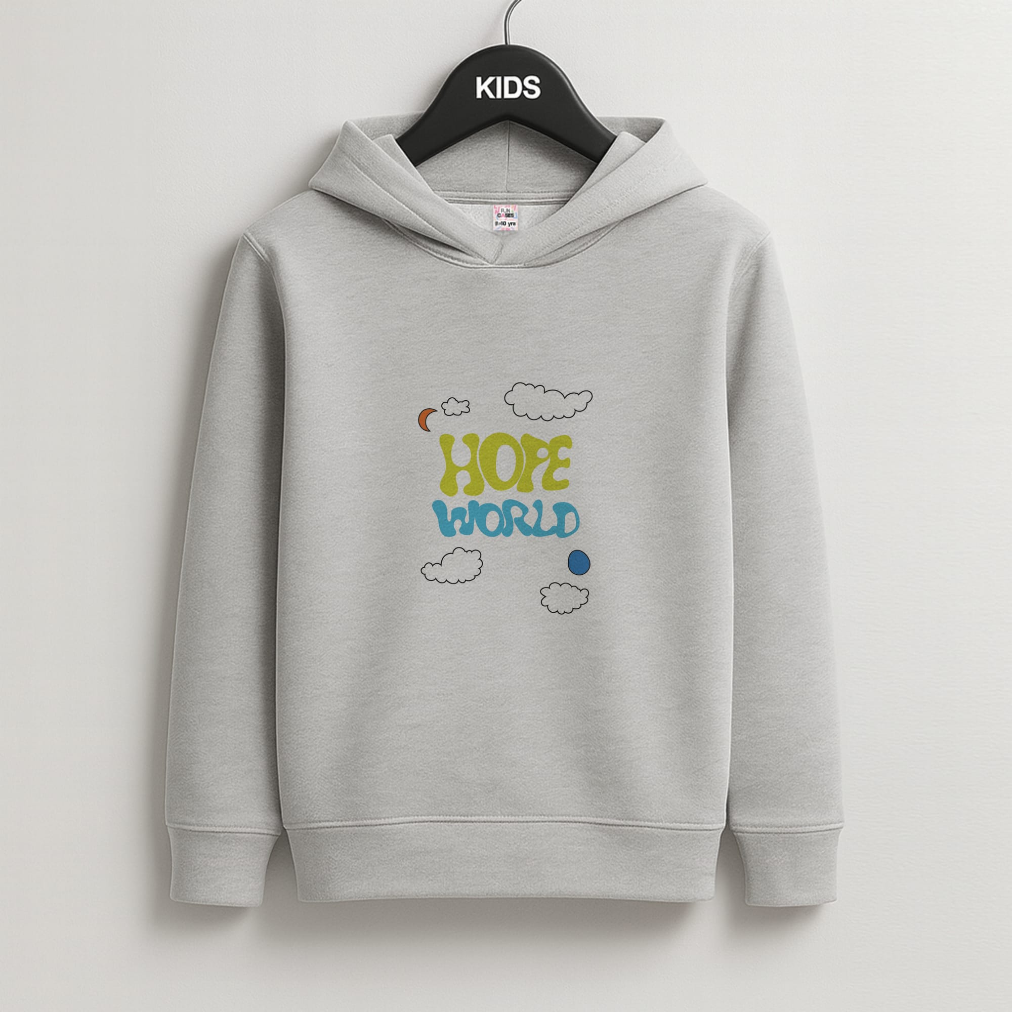 Hope World - BTS Kids Grey Hoodie