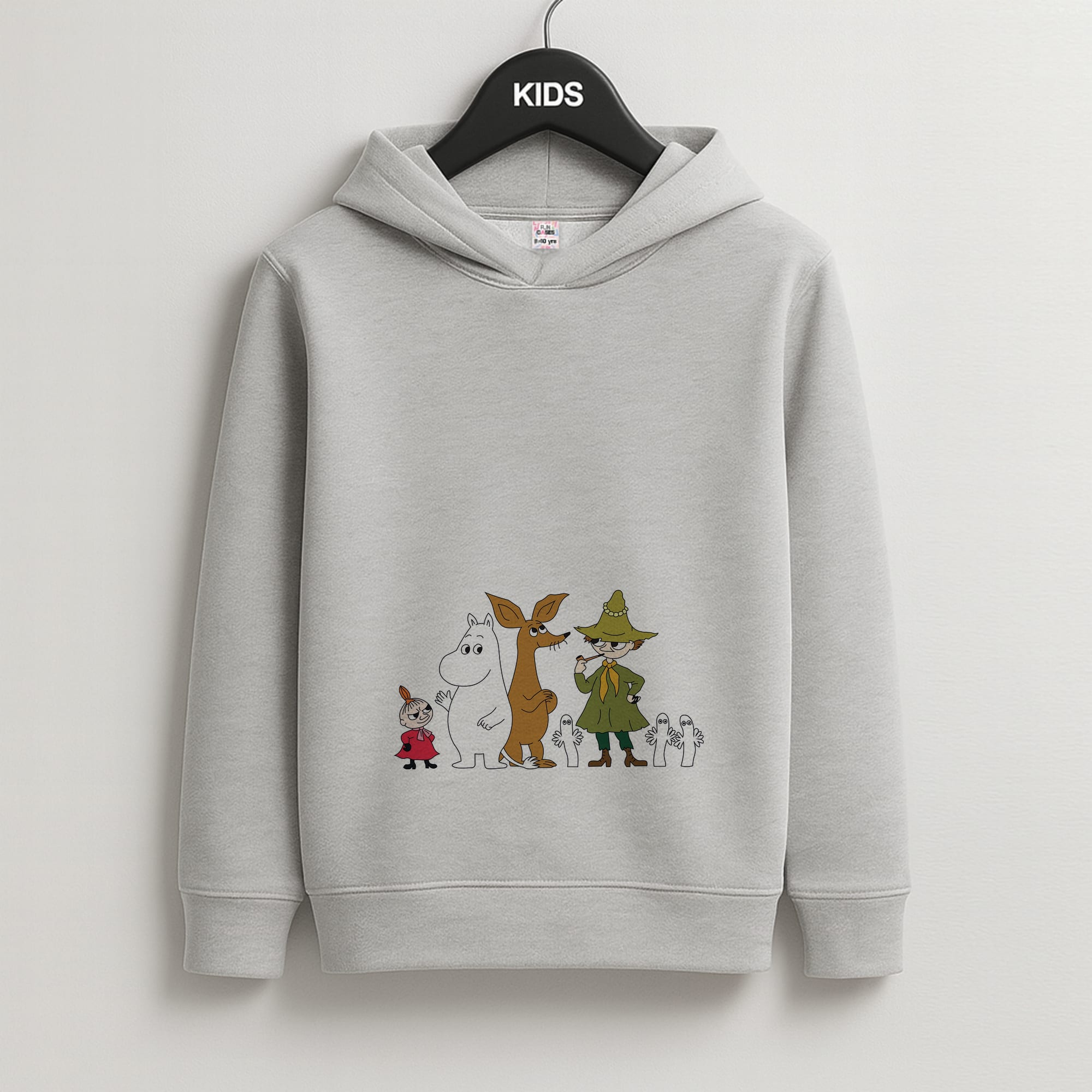 Moom Characters Kids Grey Hoodie