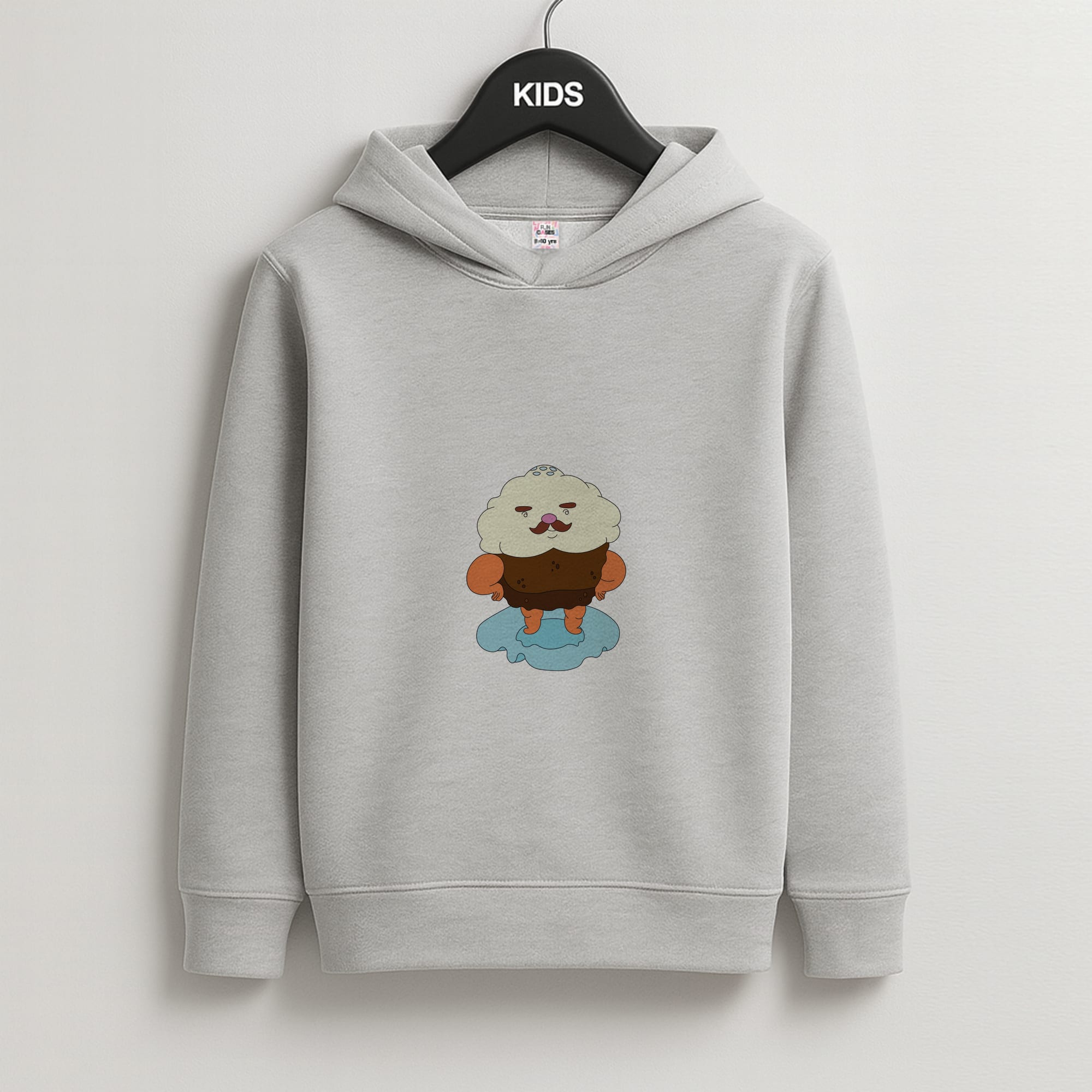 Mr Cupcake Kids Grey Hoodie