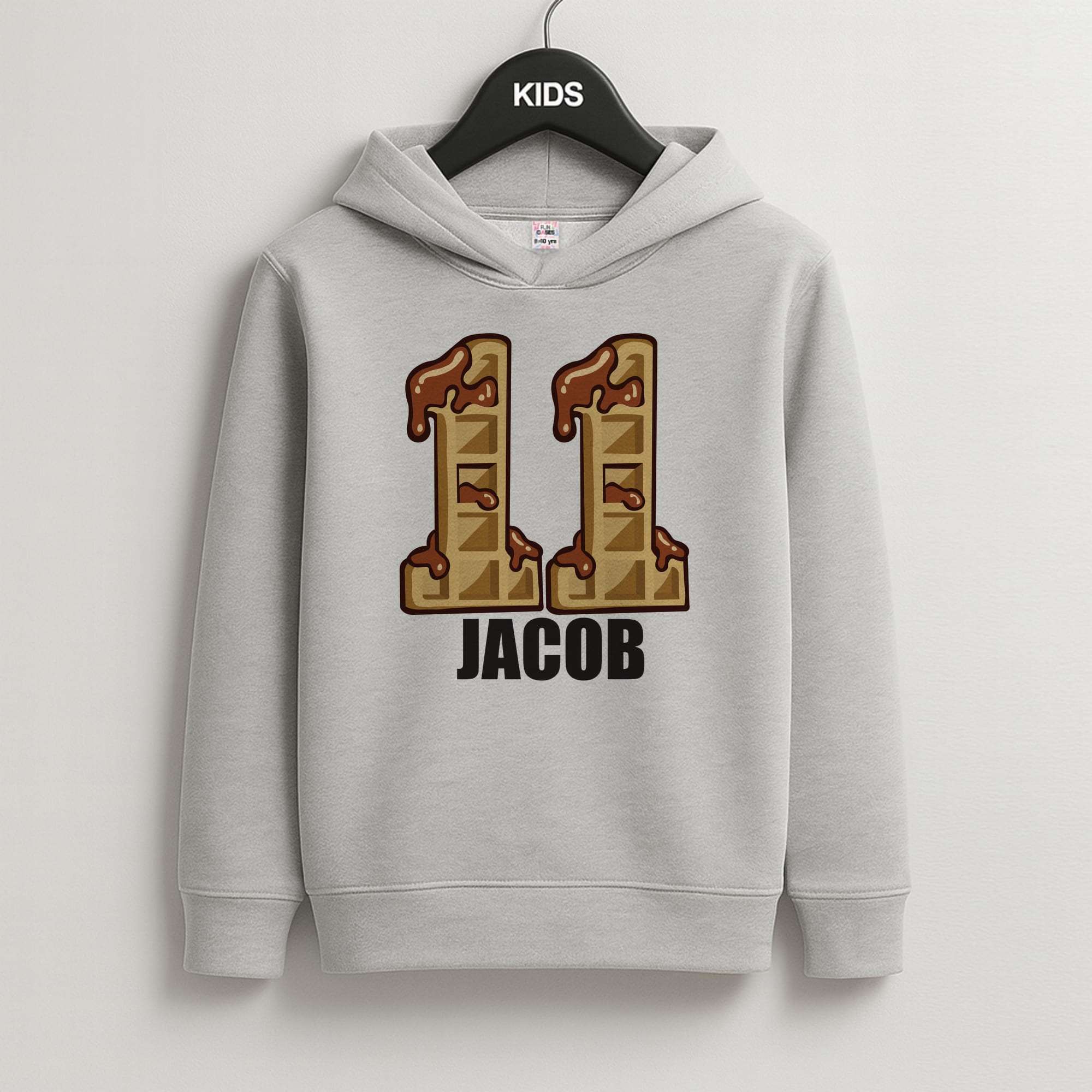 Eleven - Personalised Stranger Kids Grey Hoodie