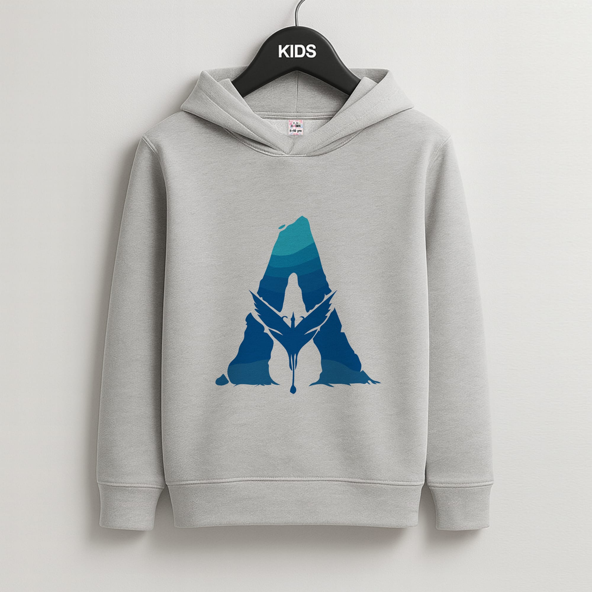 Alien World Logo Kids Grey Hoodie