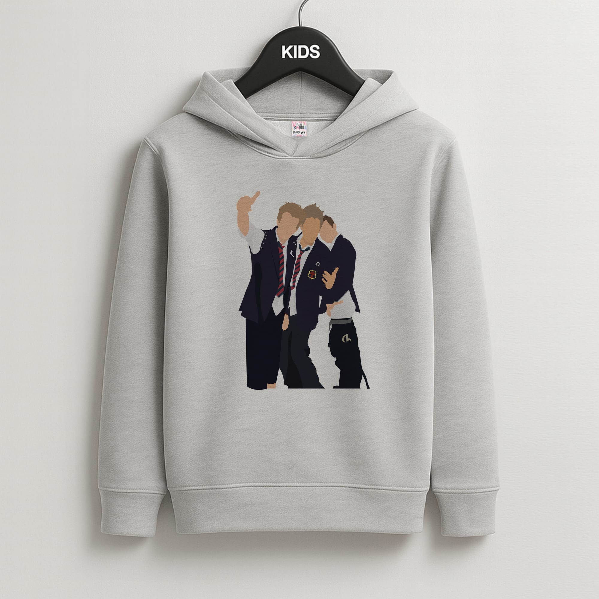 School Clothes - Bust Band Kids Grey Hoodie
