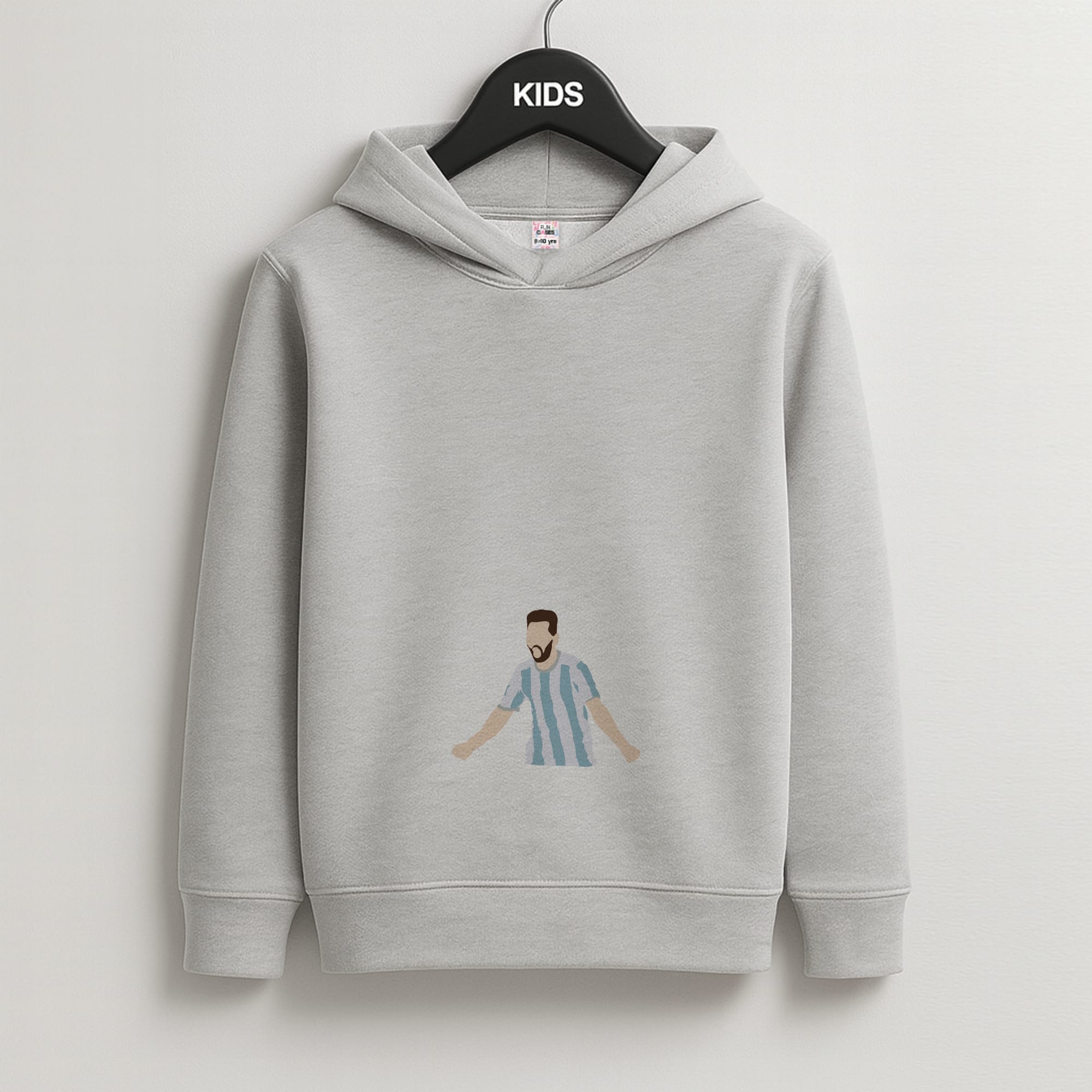 Lionel Messi Kids Grey Hoodie