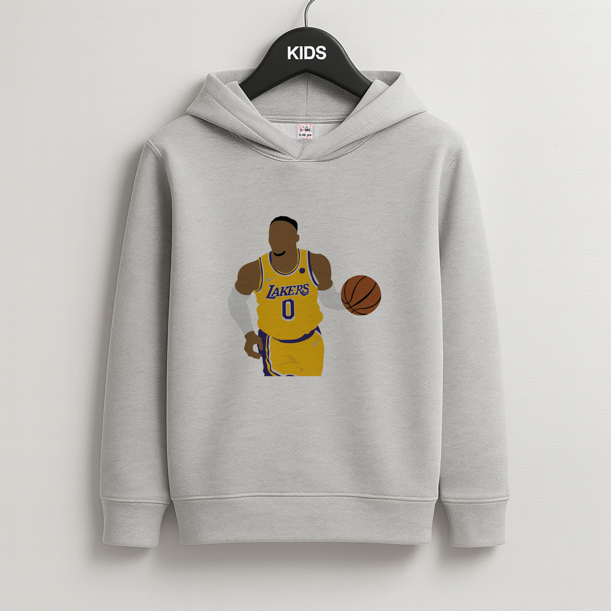 Young - Basketball Kids Grey Hoodie