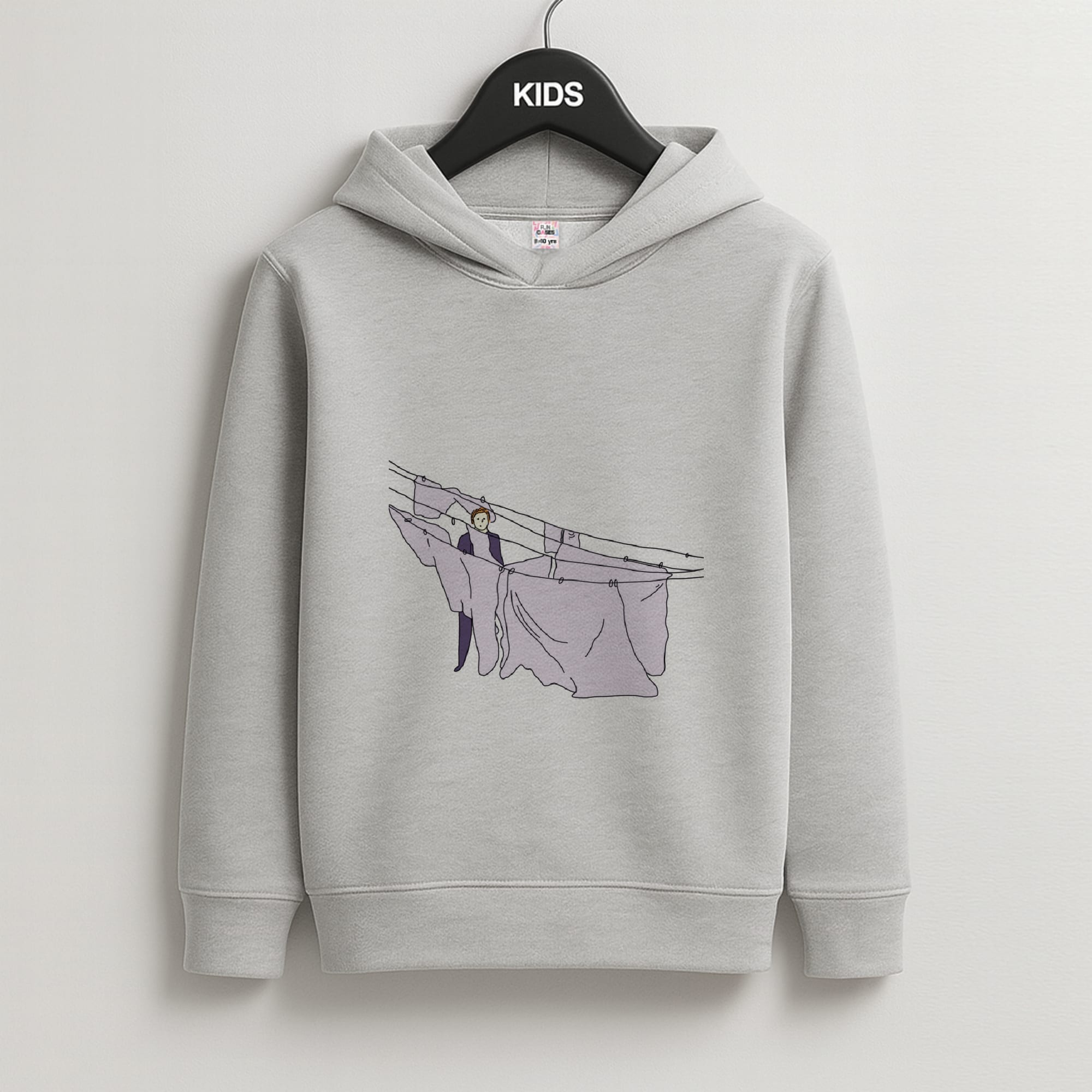 Washing - Myers Kids Grey Hoodie