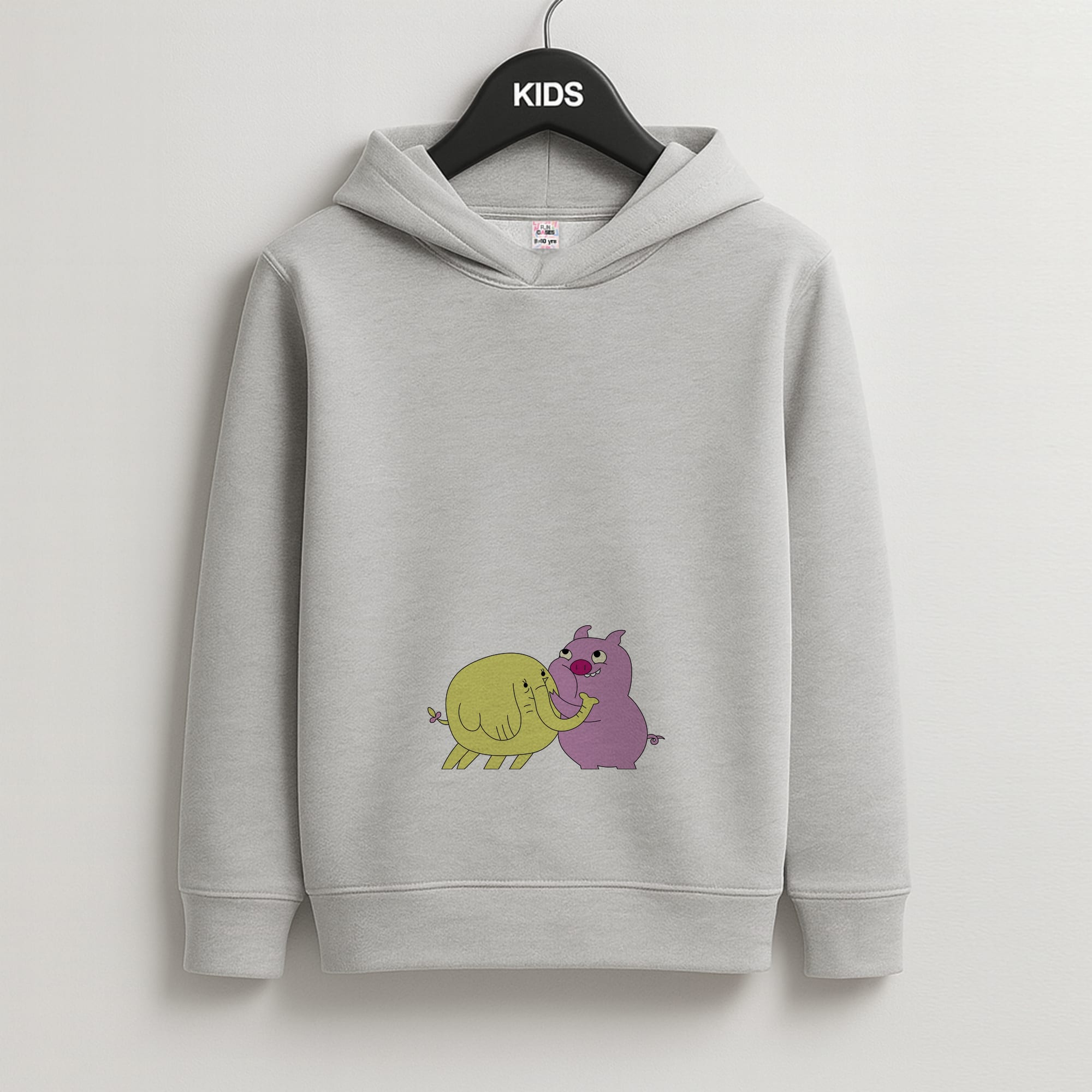 Tree Trunks Kids Grey Hoodie