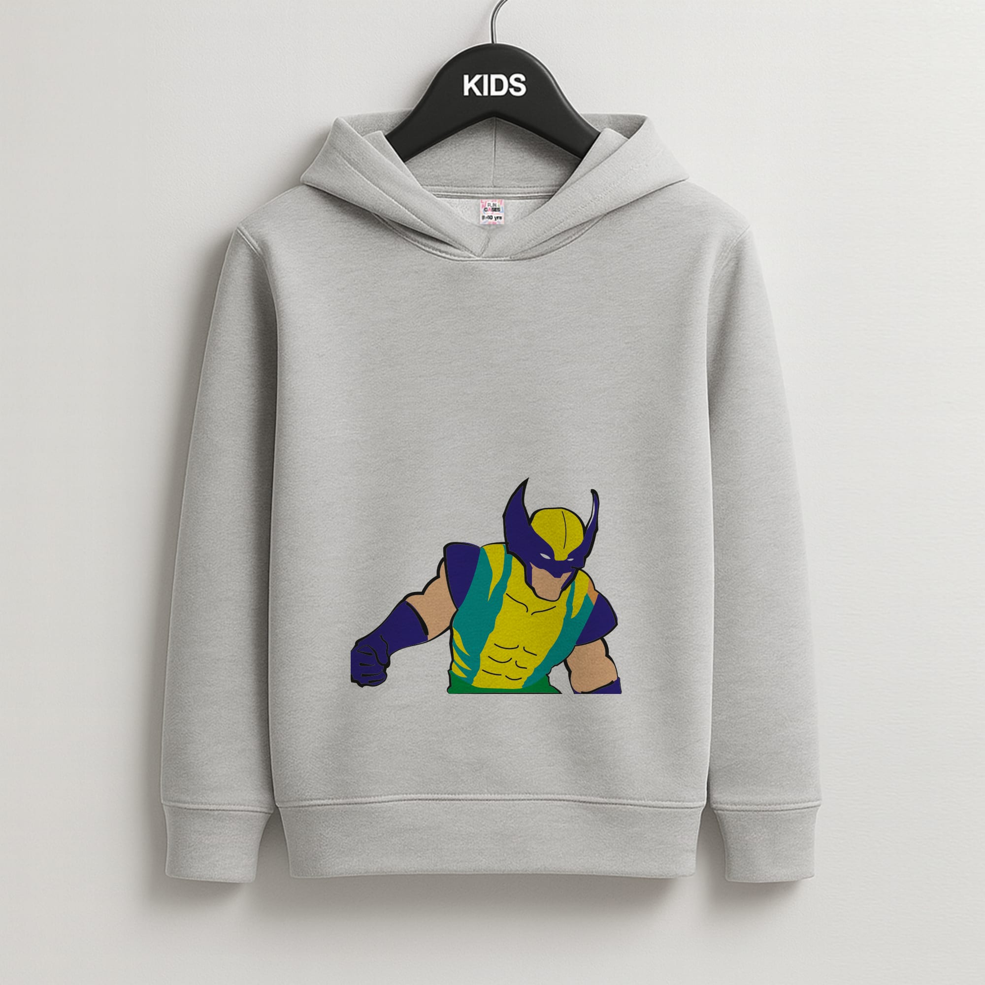 Ferocious Claw Kids Grey Hoodie