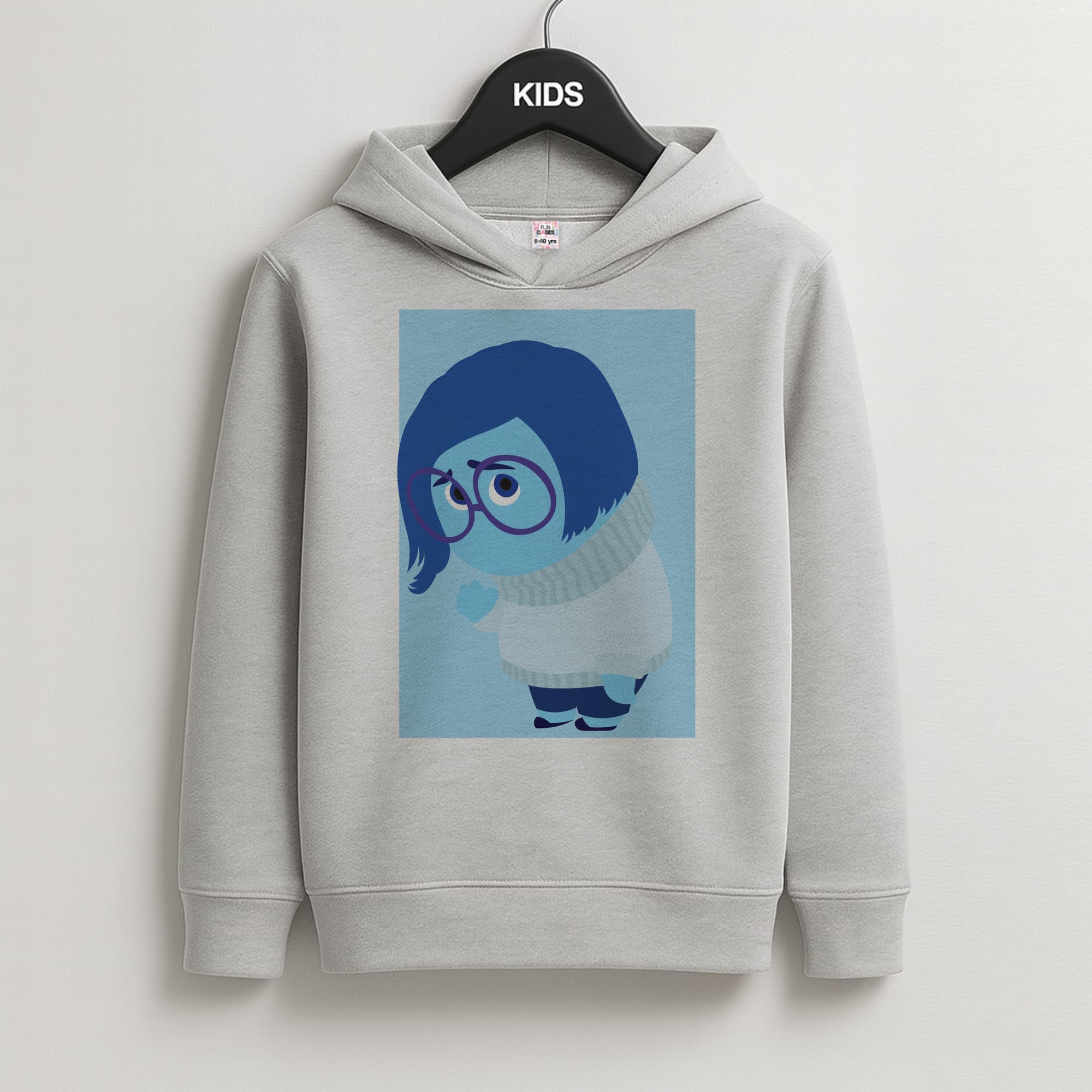 Sadness - Inside Out Kids Grey Hoodie