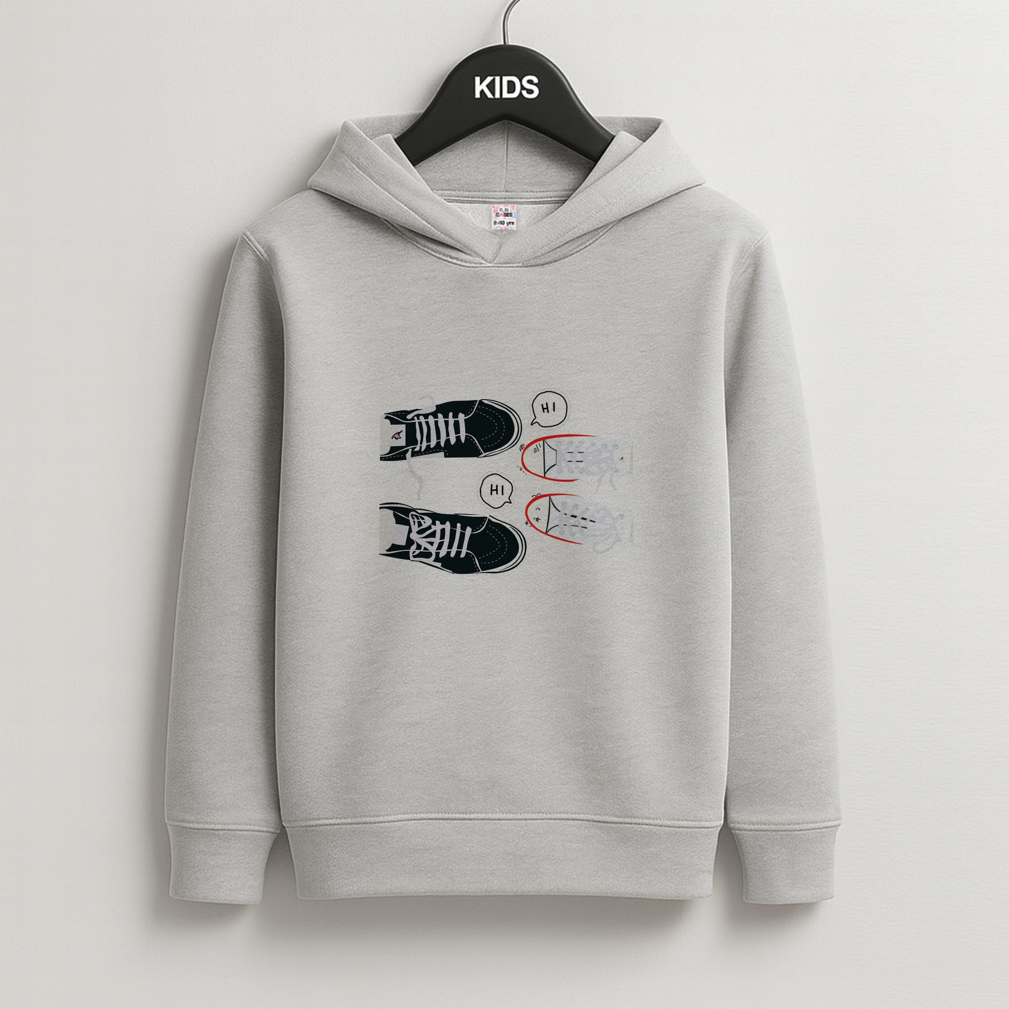 Hi - Heart TV Kids Grey Hoodie