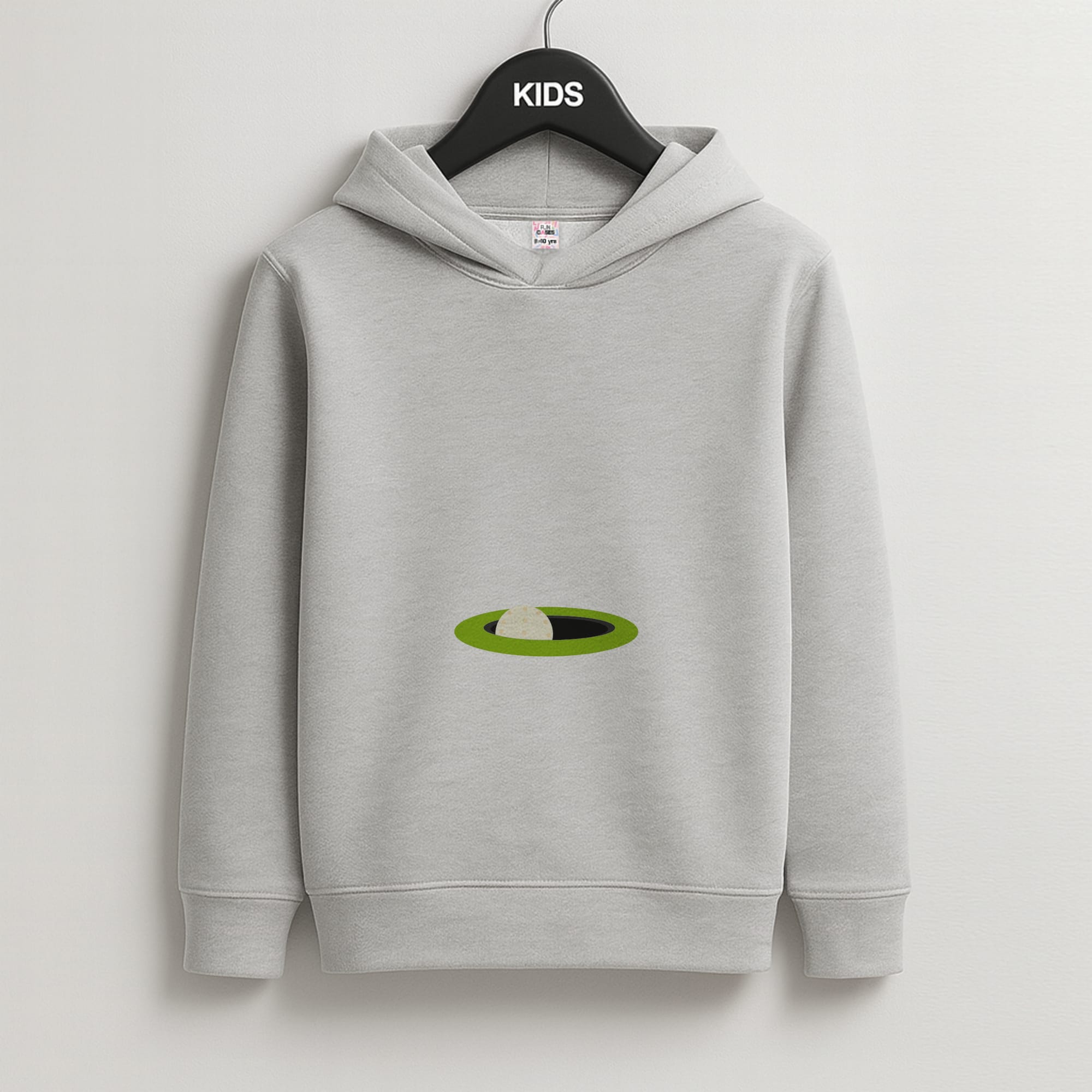 Hole - Golf Kids Grey Hoodie