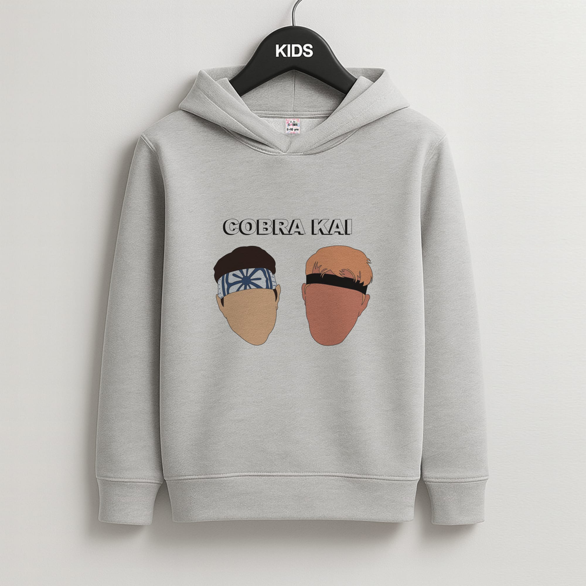 Johnny And LaRusso Kids Grey Hoodie