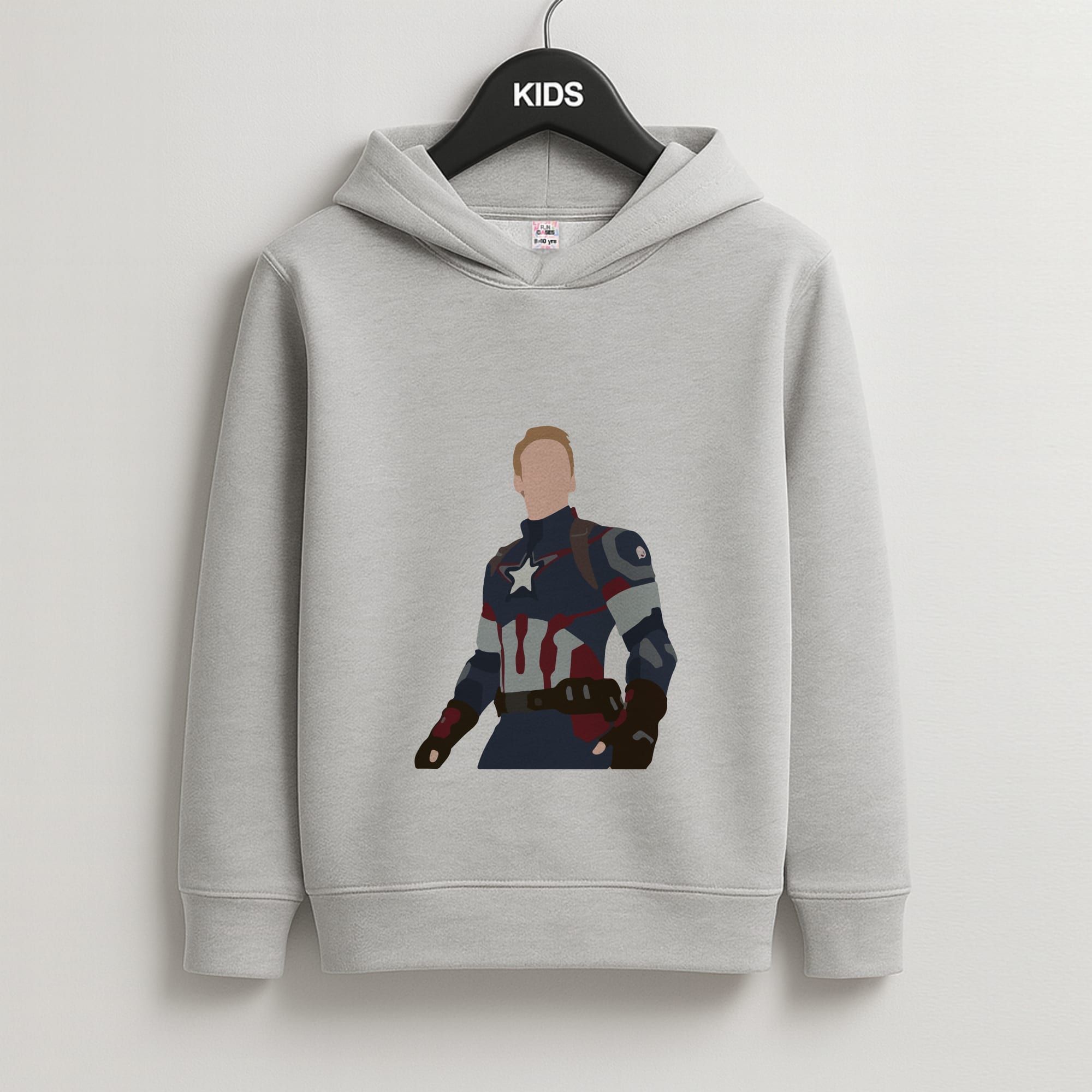 Captain America Kids Grey Hoodie
