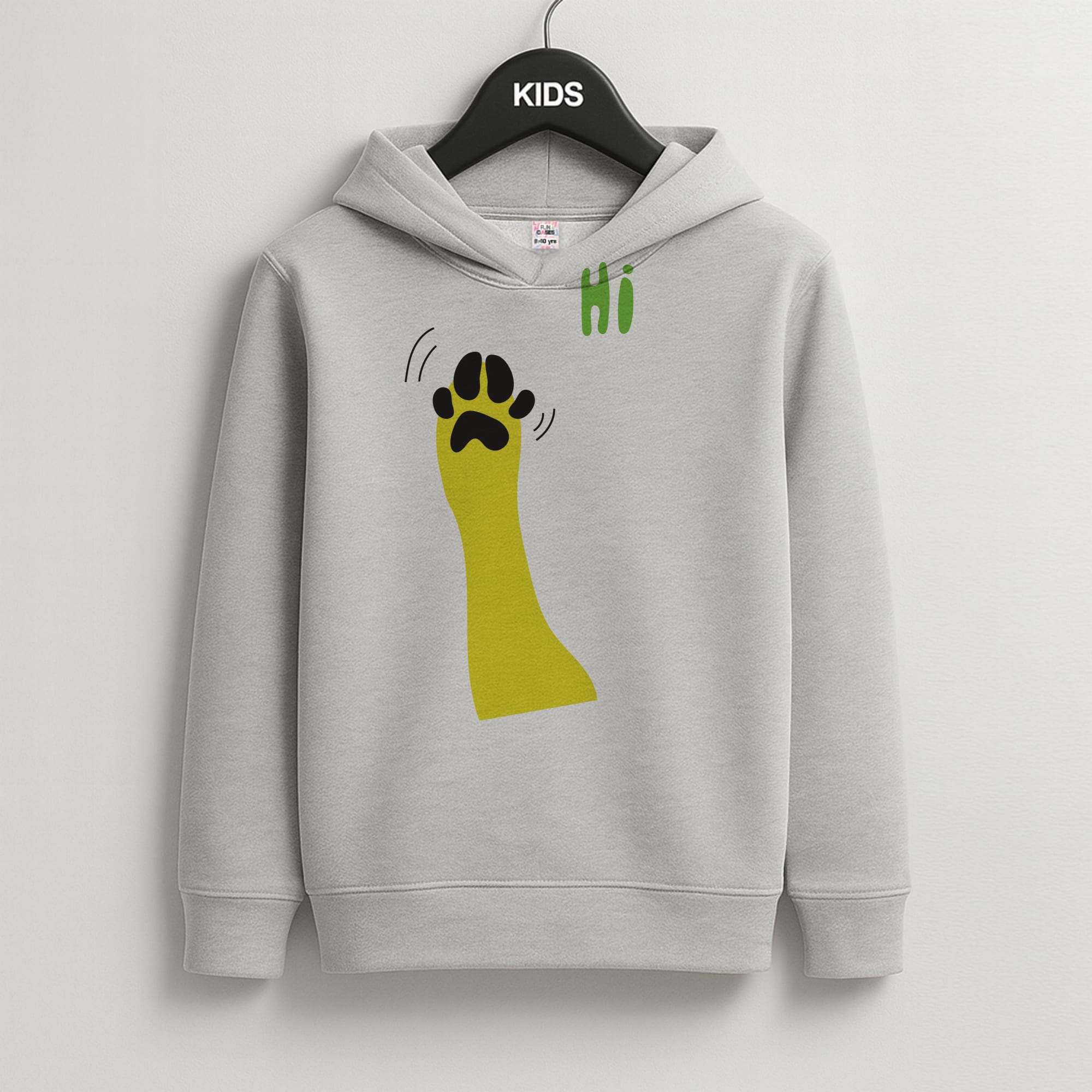 Hi - Dog Patterns Kids Hoodie