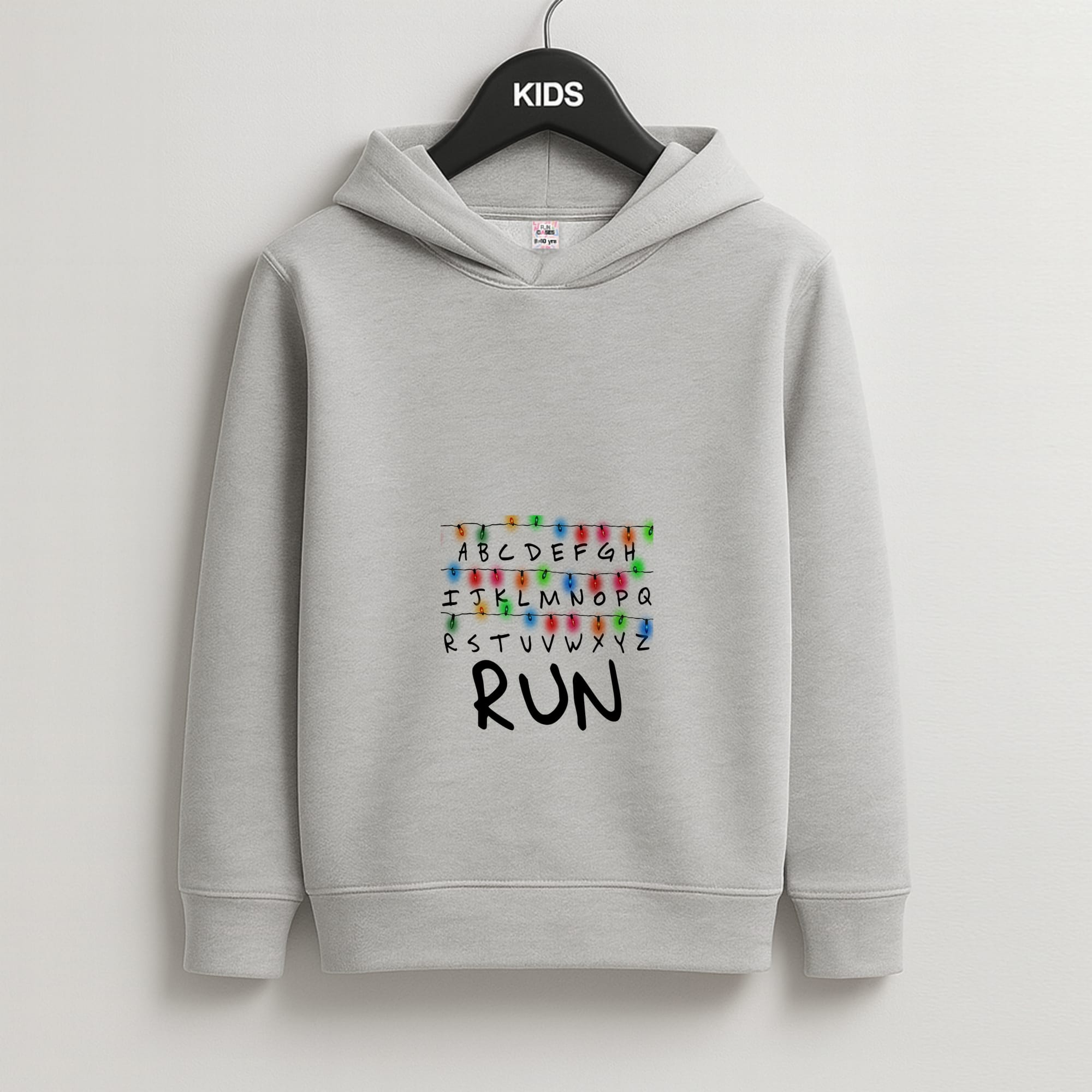 Run Kids Grey Hoodie