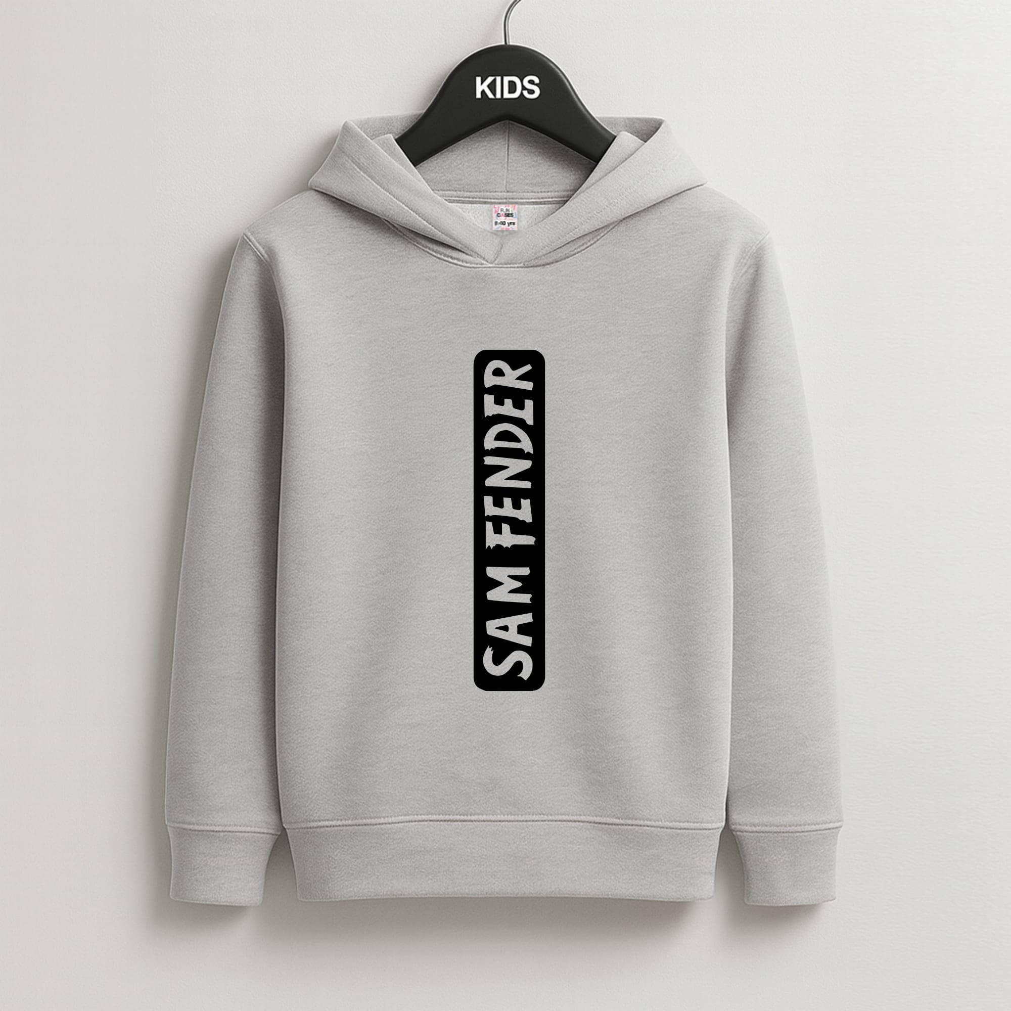 Fender Vertical Kids Grey Hoodie