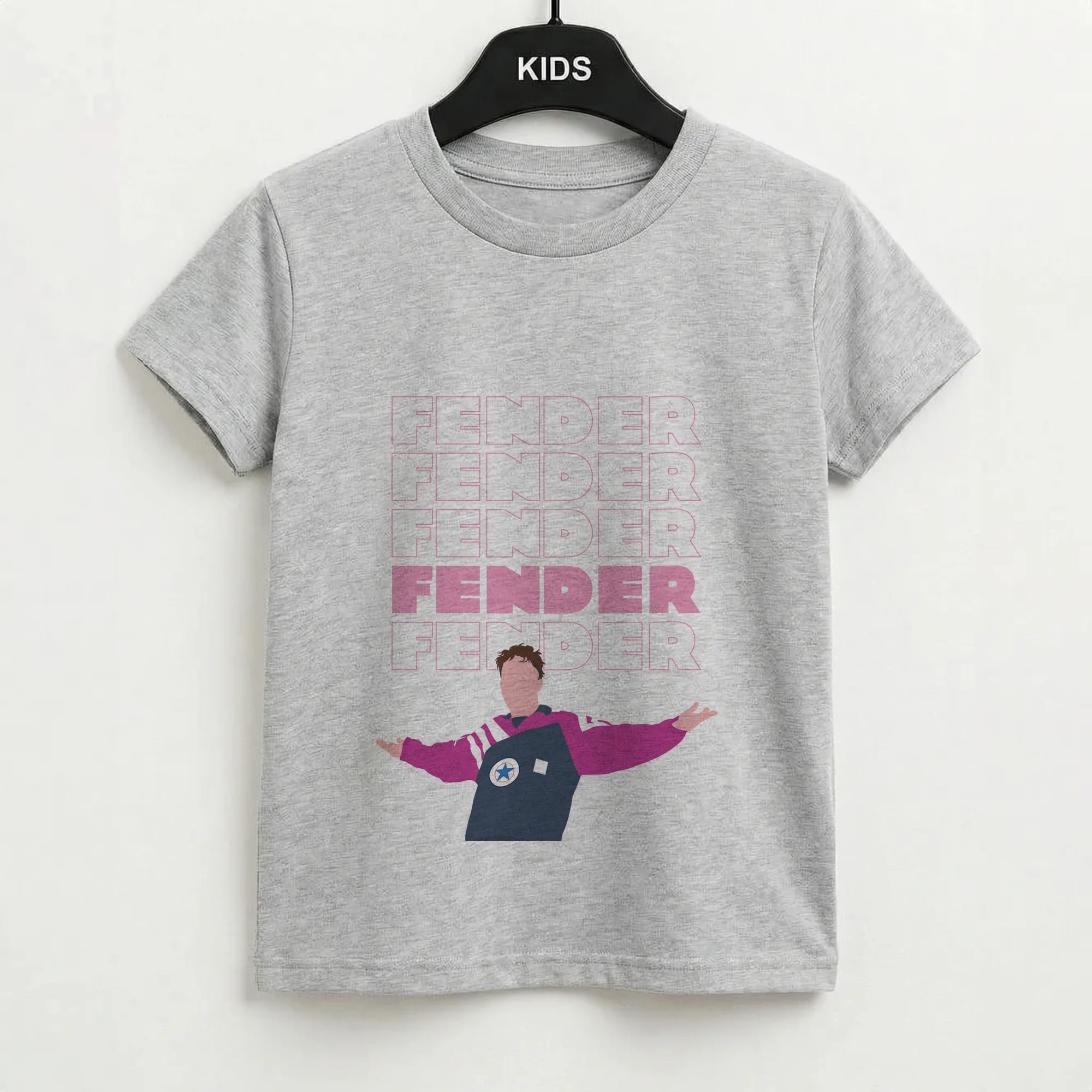 Fender Pink Sports Jersey Kids T-Shirt