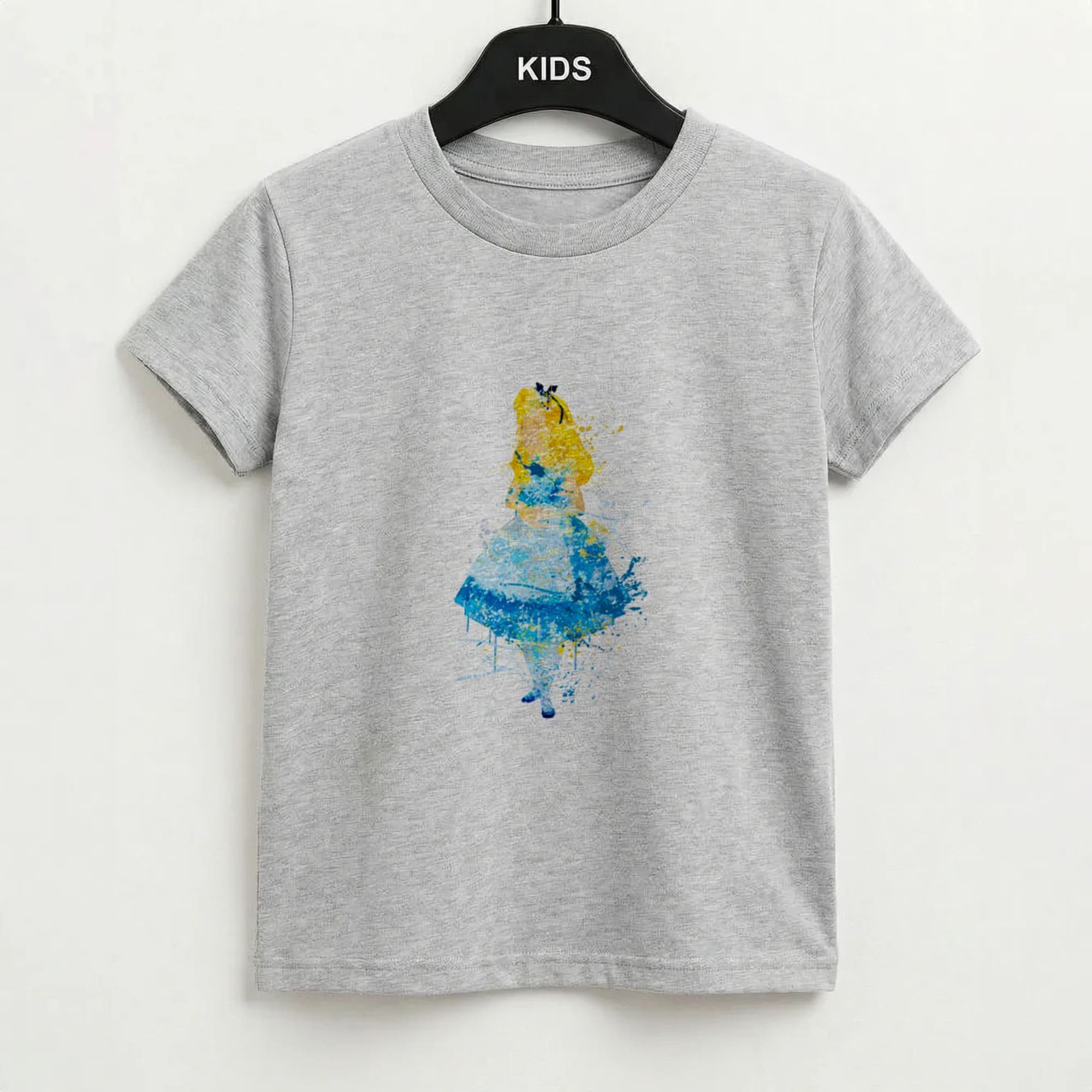Watercolour Alice in Wonderland Fairytale Kids T-Shirt