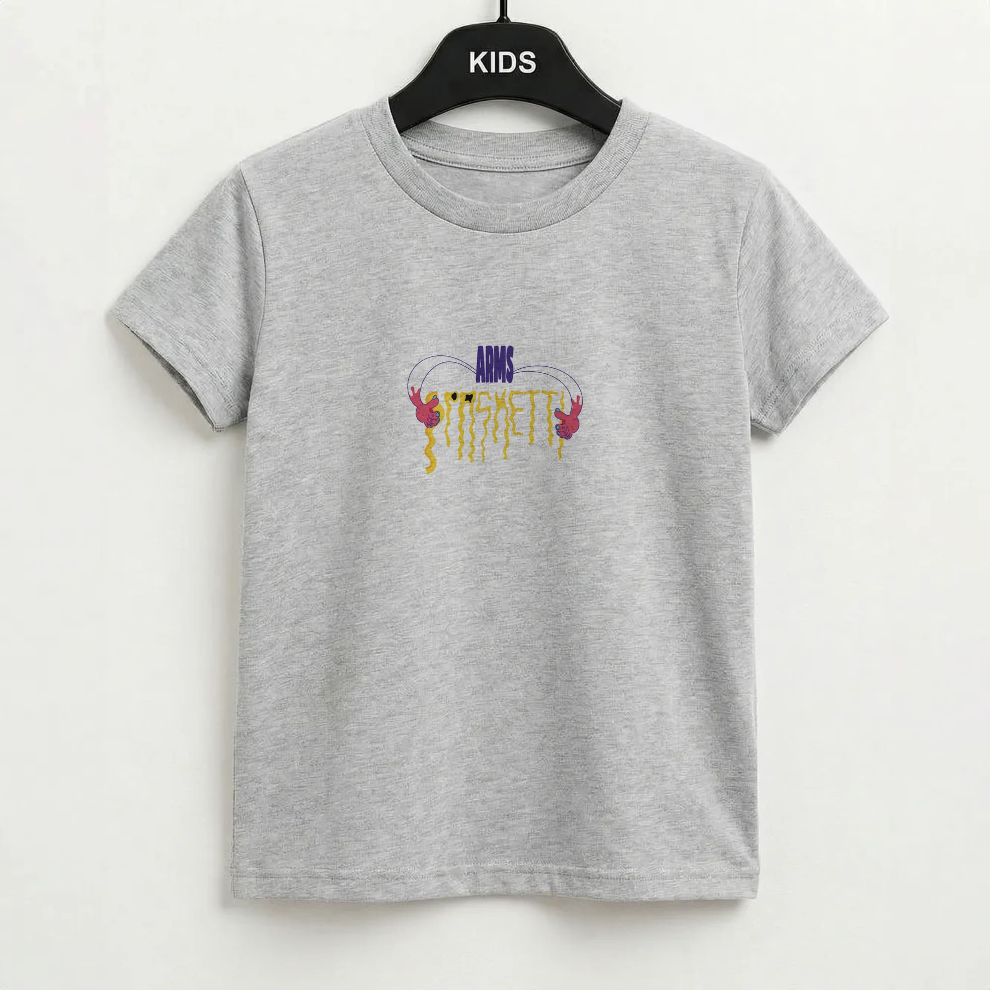 Arms Spaghetti - Pink Kids T-Shirt