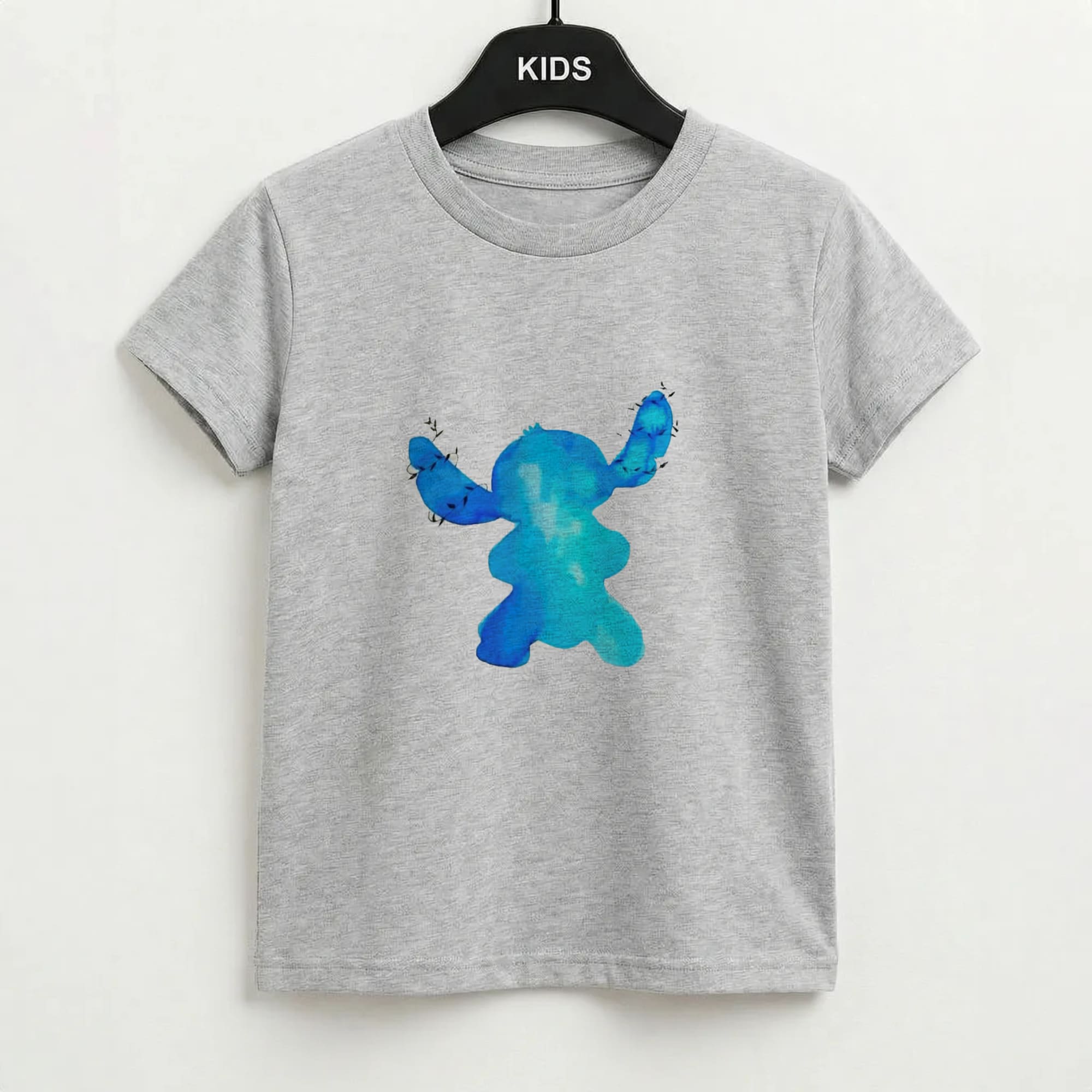 Watercolour Blue Alien Disney Kids T-Shirt